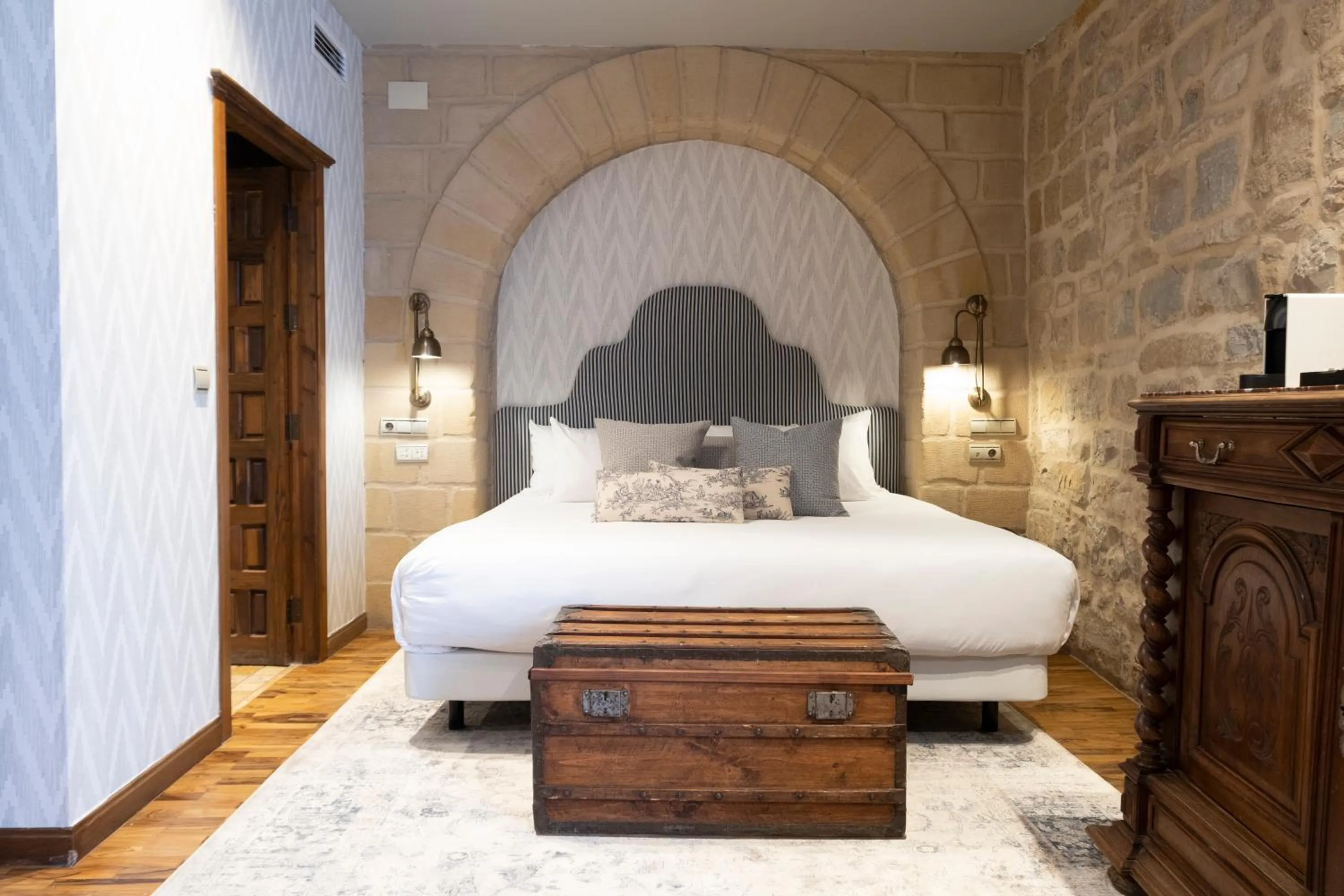 Bed in Hotel Cetina Palacio de los Salcedo