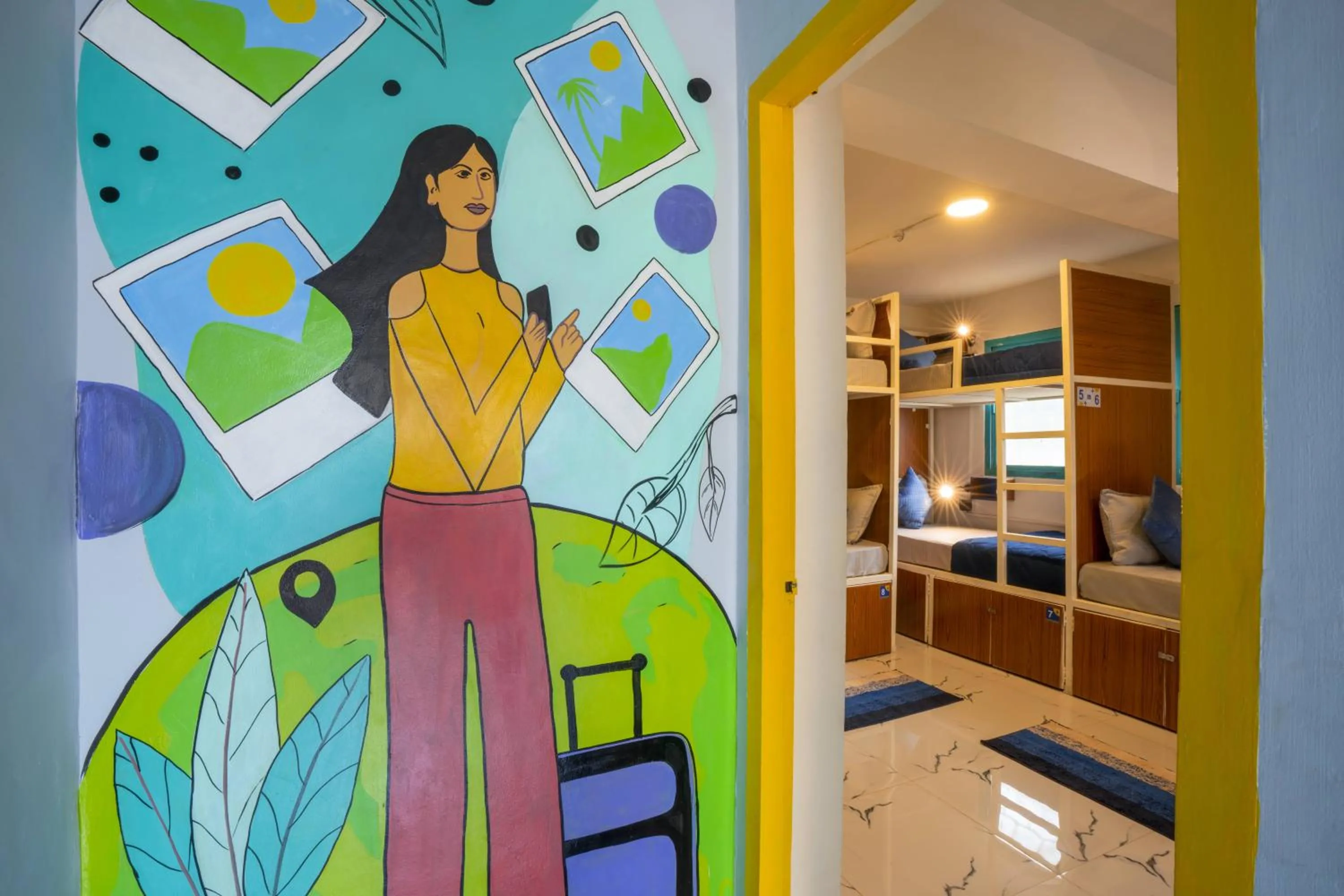 Bed in Shalom Backpackers Anjuna Goa