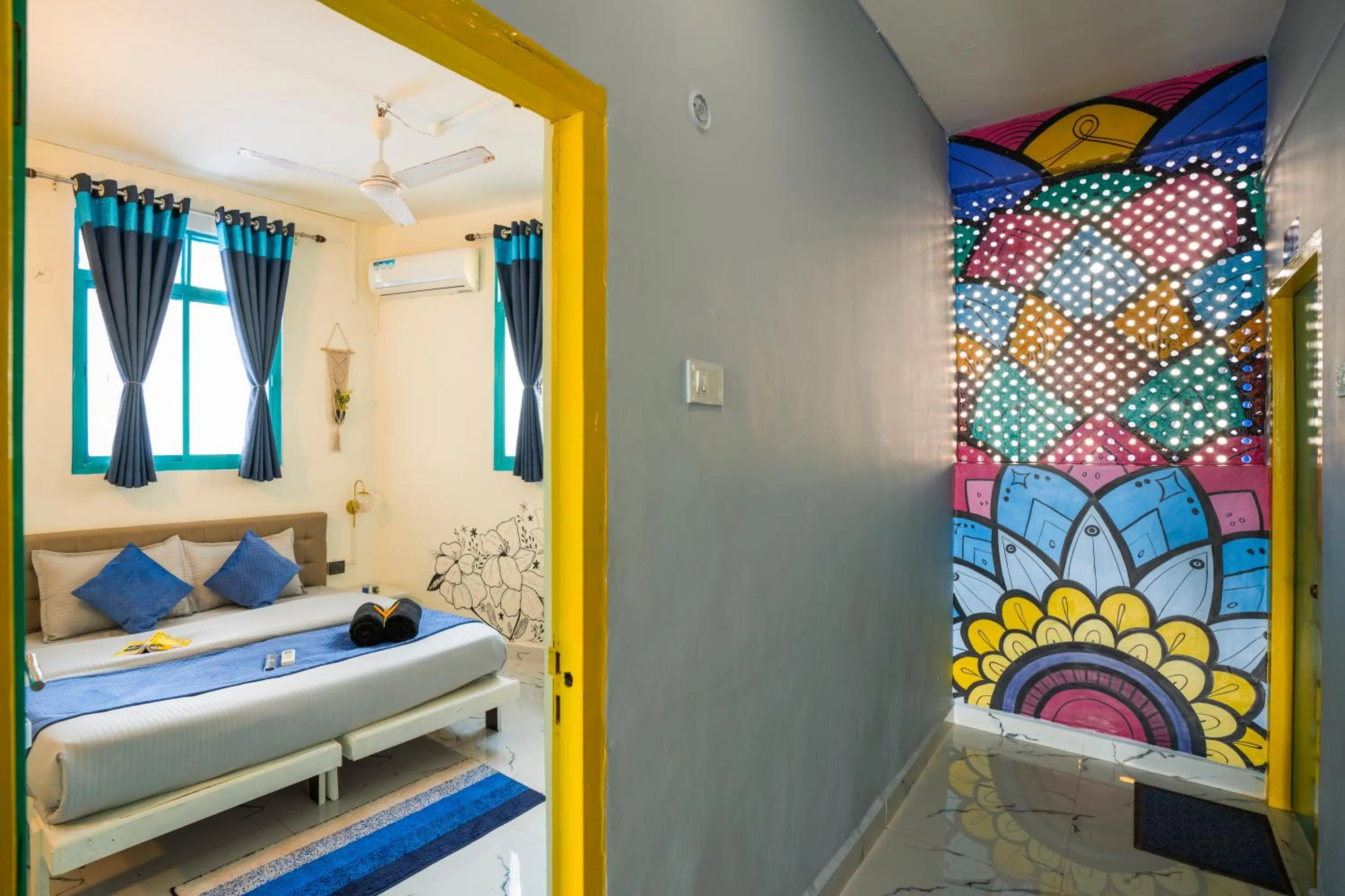 Bed in Shalom Backpackers Anjuna Goa