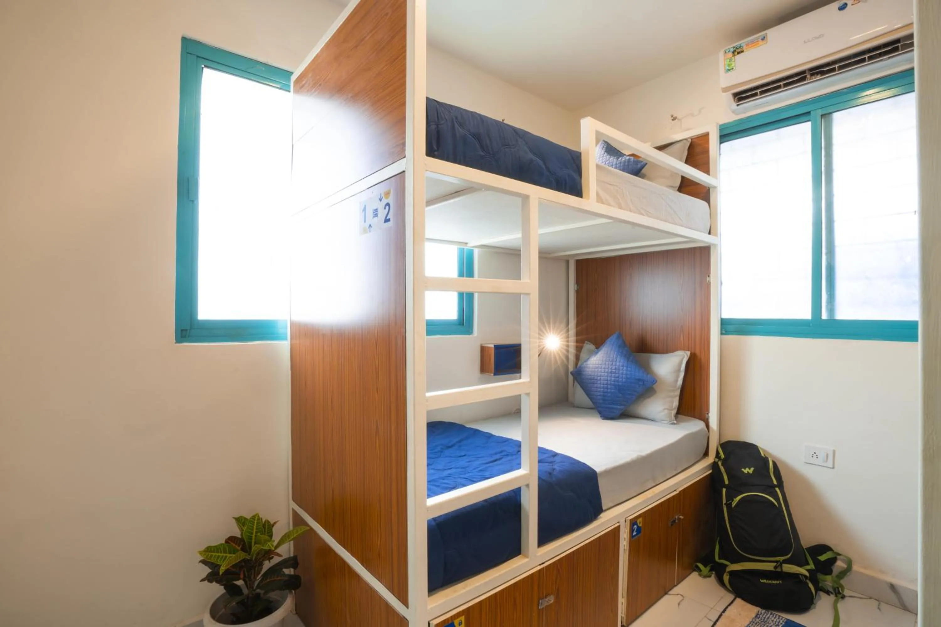 bunk bed, Bed in Shalom Backpackers Anjuna Goa