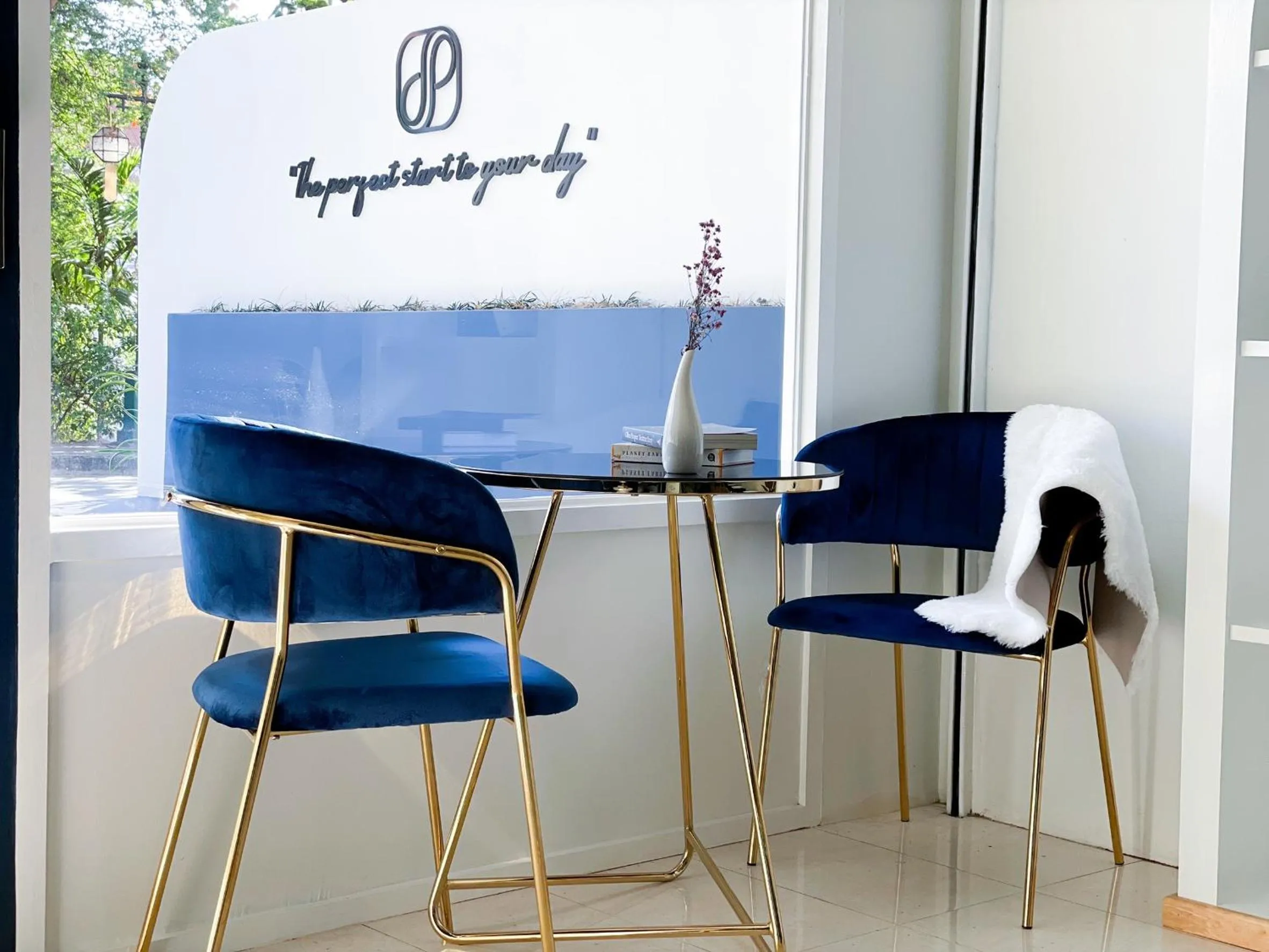 Seating area in Shapel Hostel and Cafe