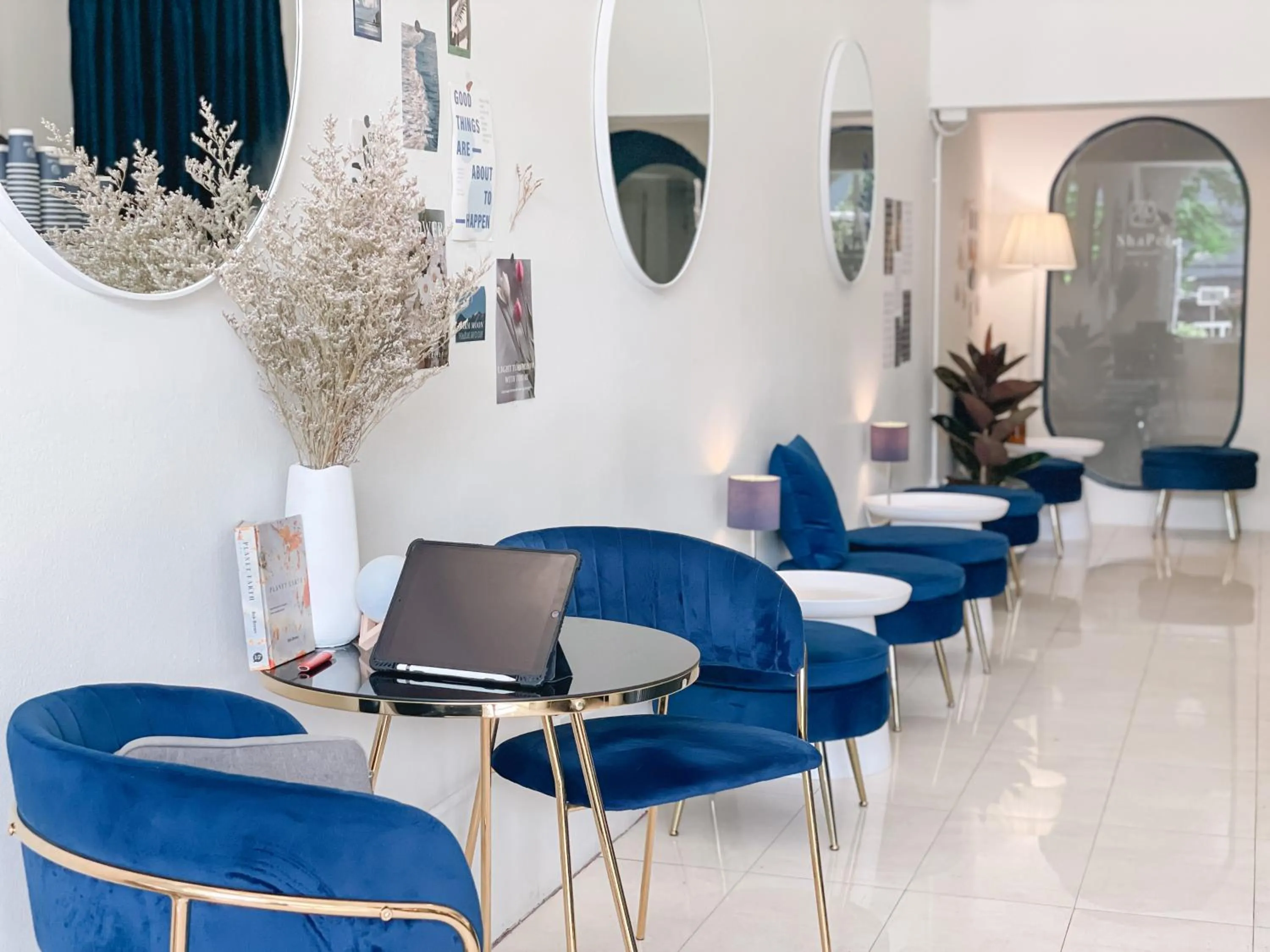 Seating area in Shapel Hostel and Cafe