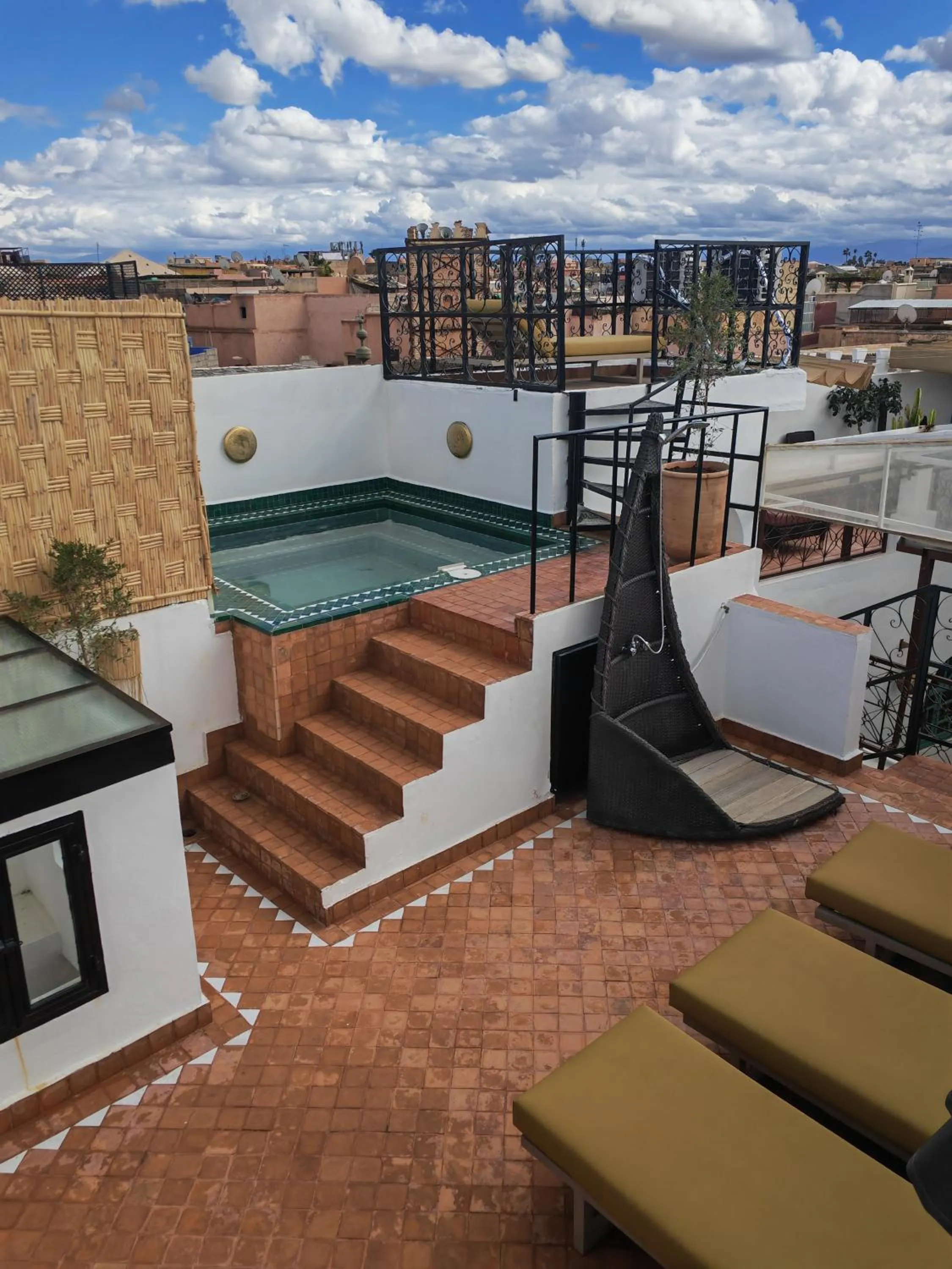 Swimming pool in Riad Villa Berna under Swiss Management