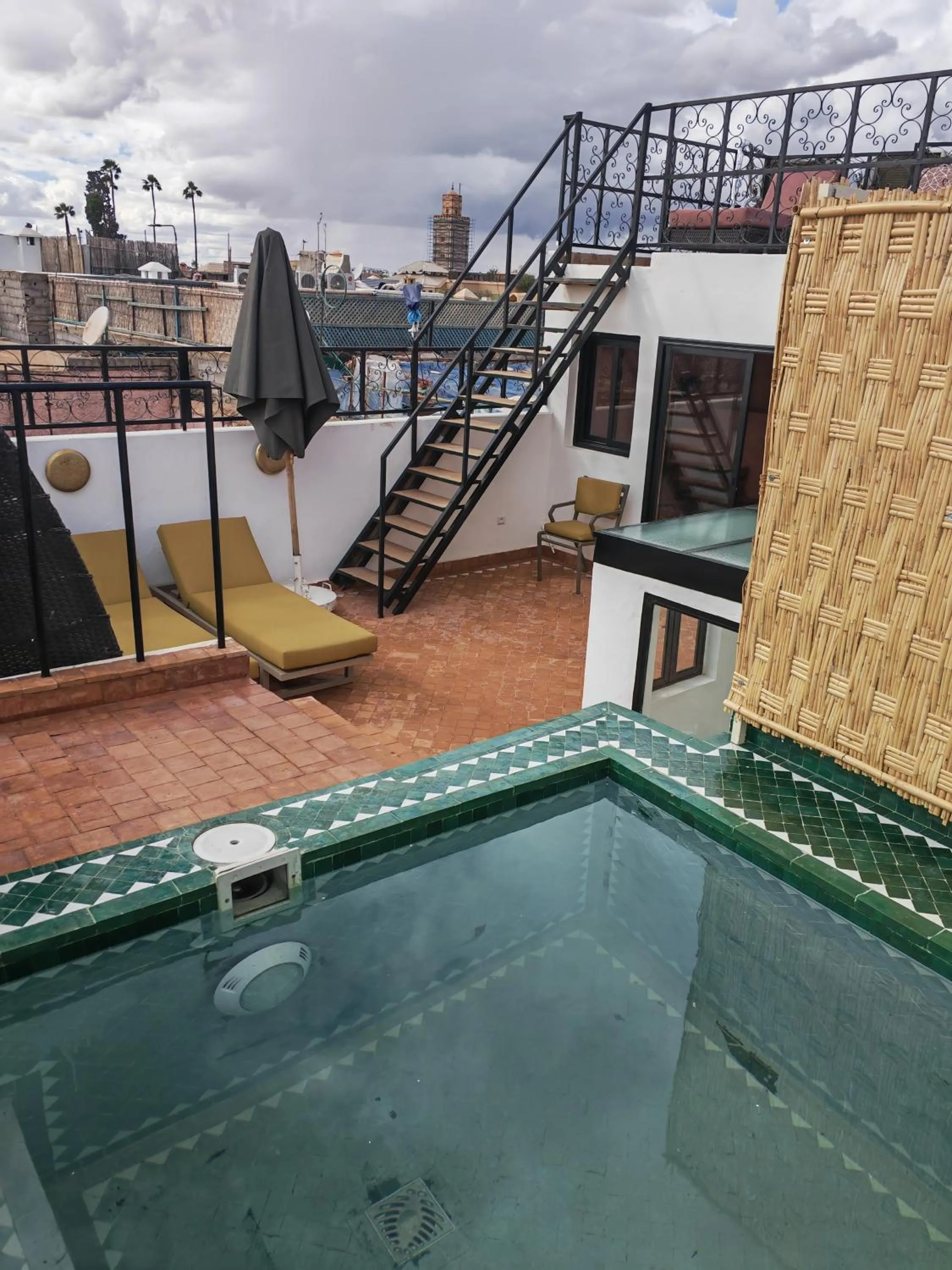 Swimming pool in Riad Villa Berna under Swiss Management