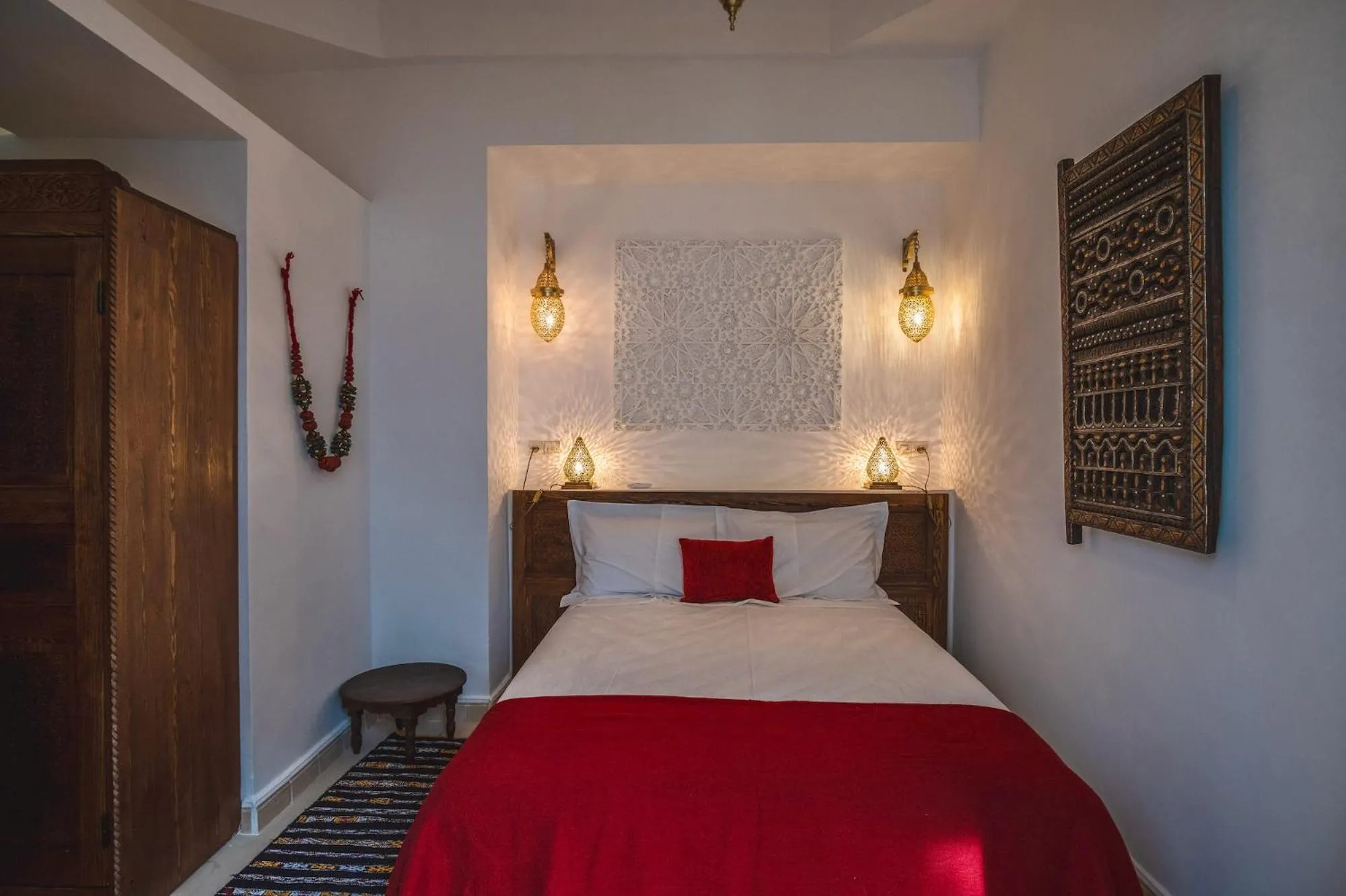 Bed in Riad Villa Berna under Swiss Management