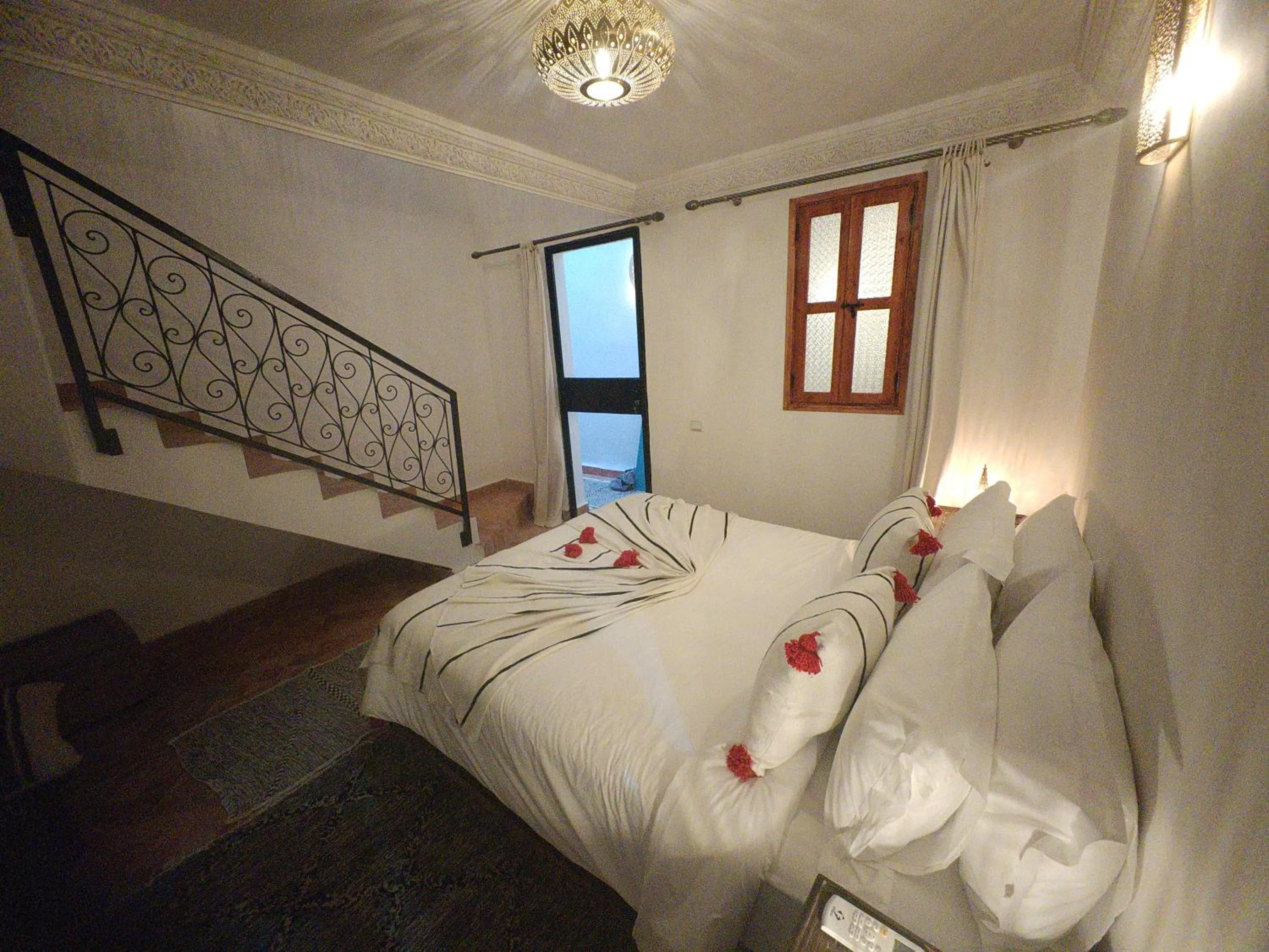 Bed in Riad Villa Berna under Swiss Management