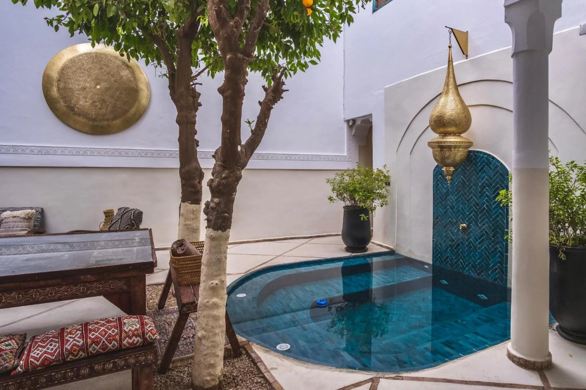 Swimming pool in Riad Villa Berna under Swiss Management