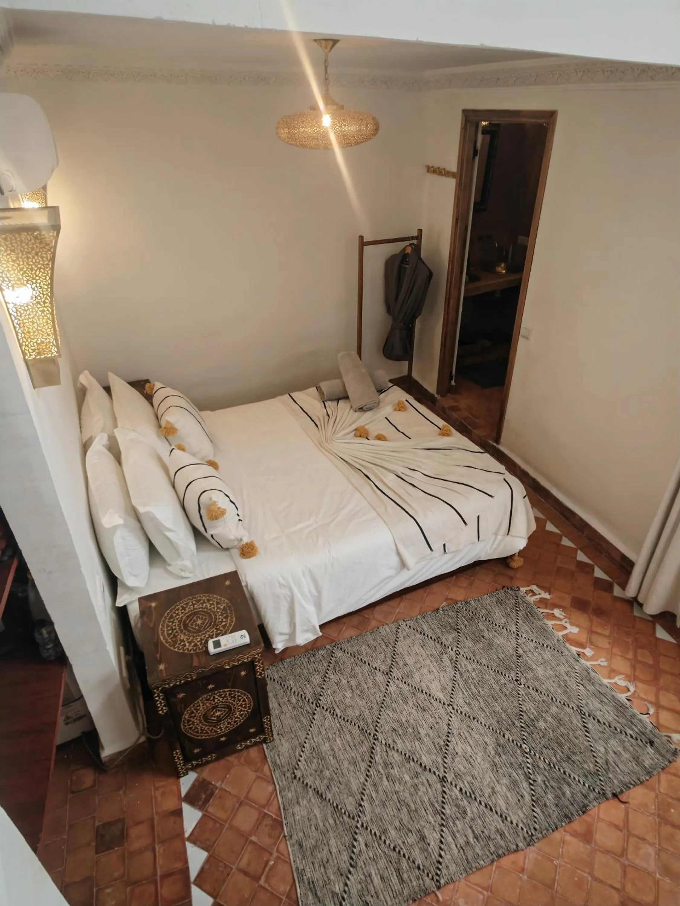 Bed in Riad Villa Berna under Swiss Management