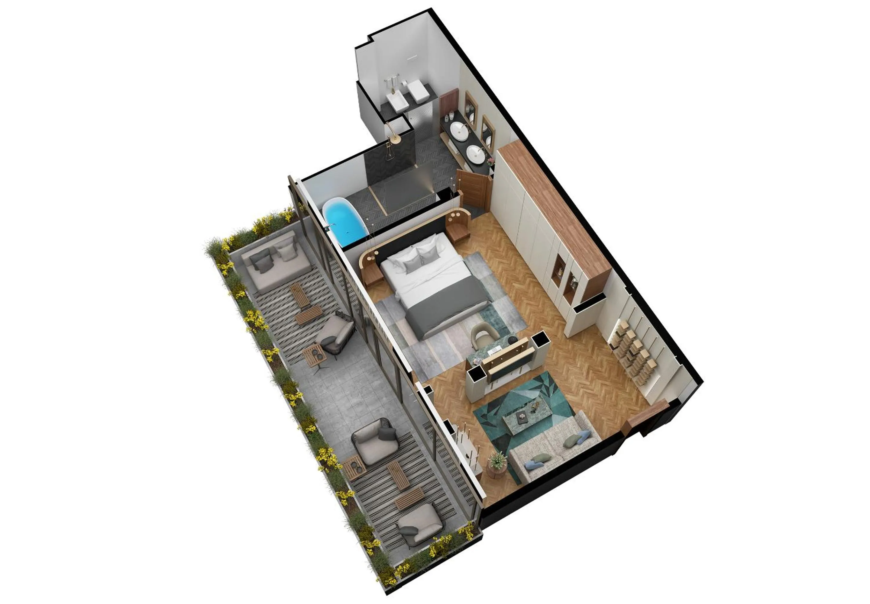 Floor plan in Casa Baglioni Milan - The Leading Hotels of the World