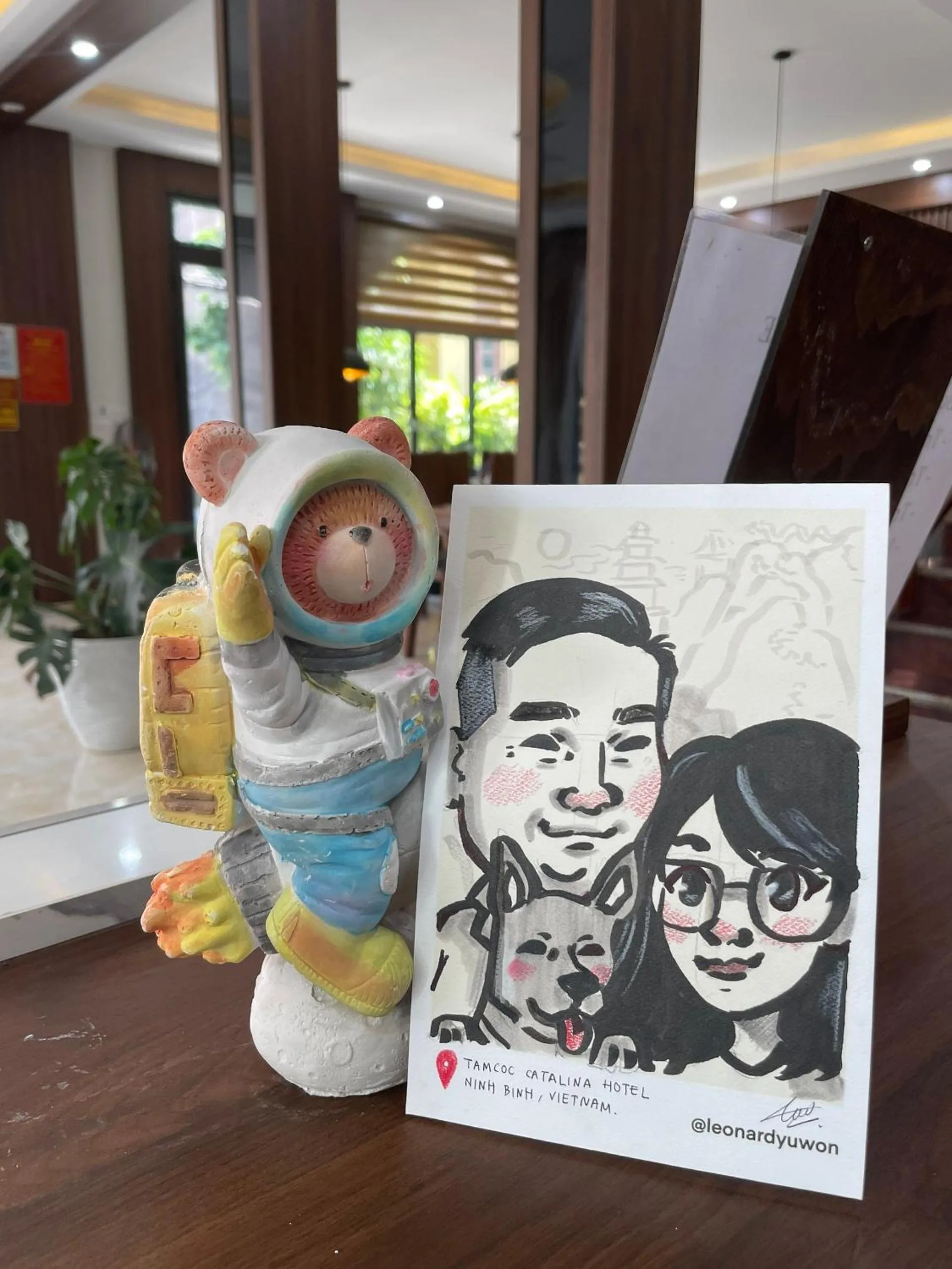 Decorative detail in Tamcoc Catalina Hotel