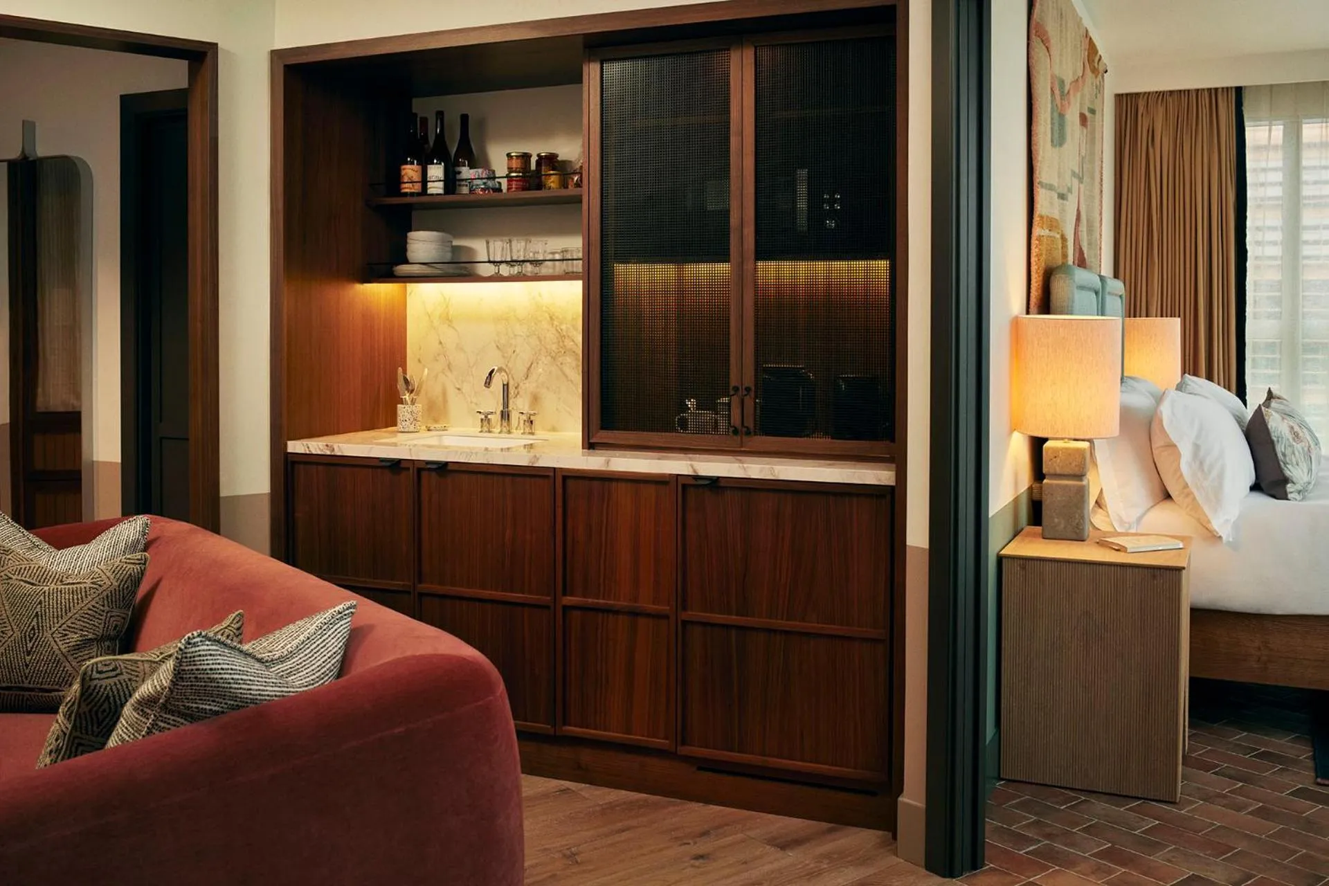 Seating area in The Hoxton, Poblenou