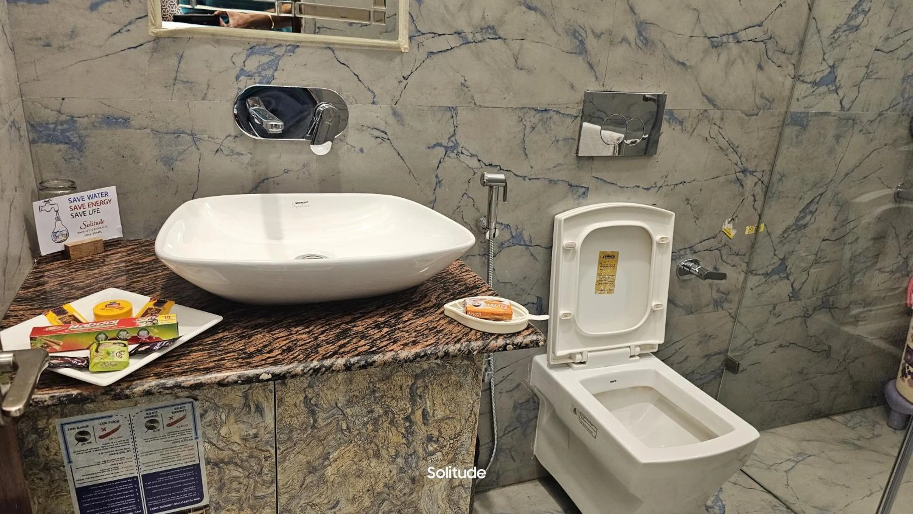 Bathroom in Solitude, The Boutique Hotel