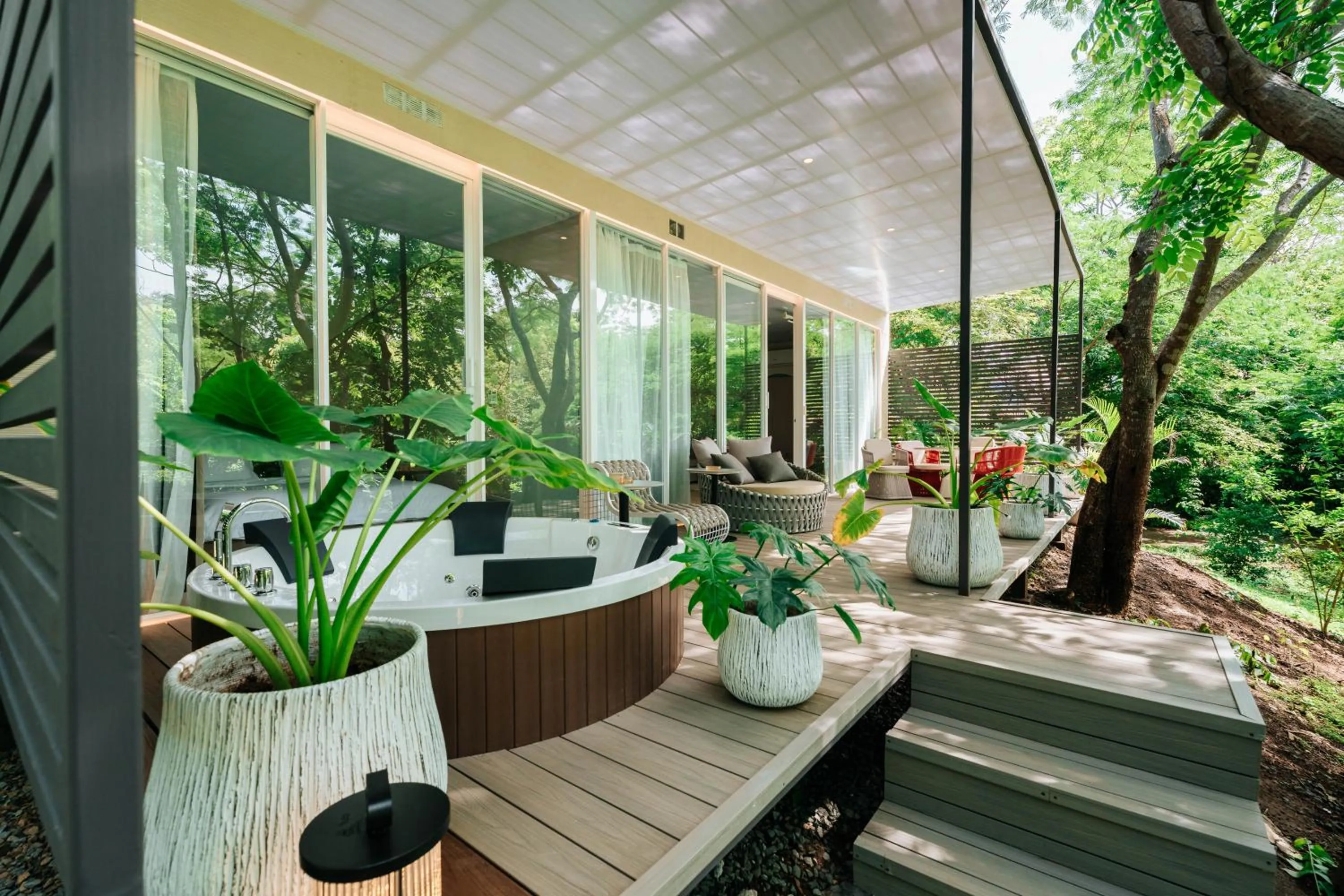 Balcony/Terrace in Alaya Yoga & Surf & Retreat