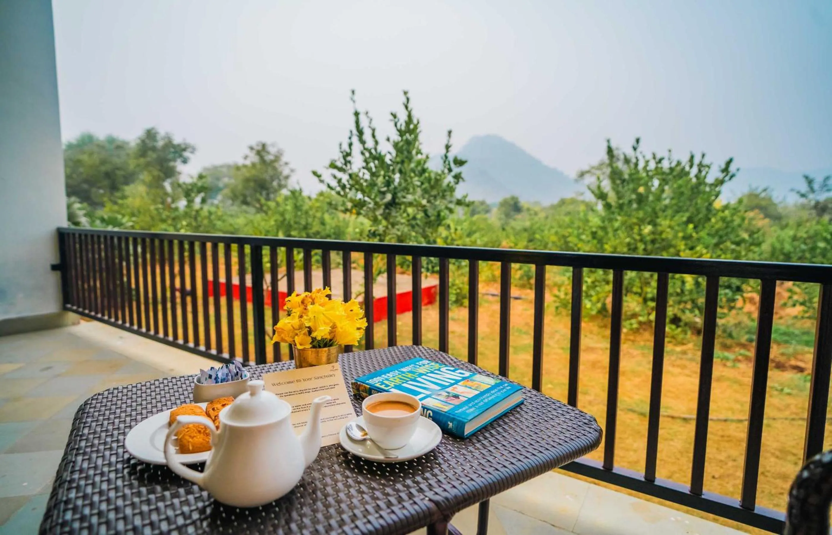 Balcony/Terrace in Guldaar Sariska - A luxury Forest Resort