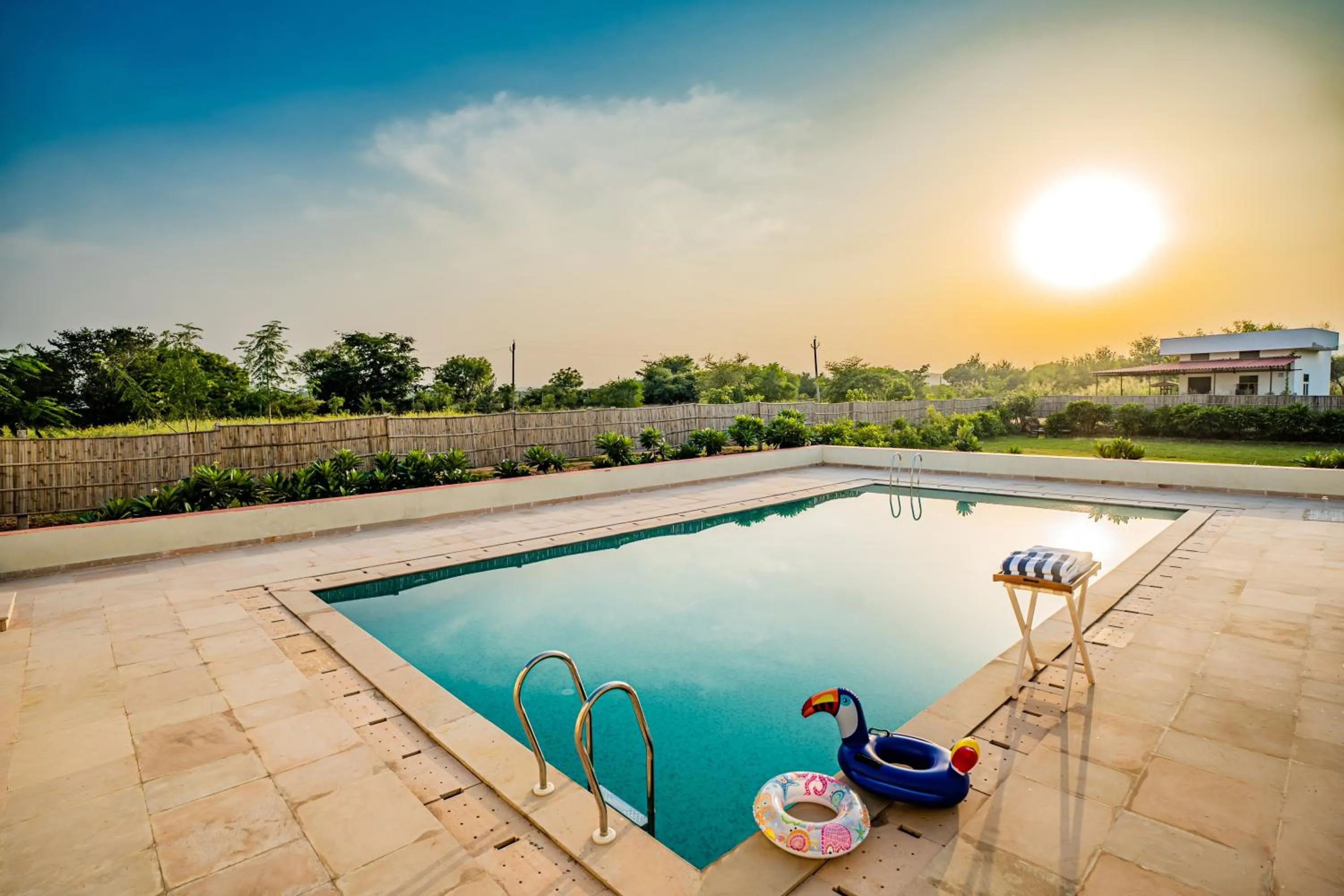 Pool view in Guldaar Sariska - A luxury Forest Resort