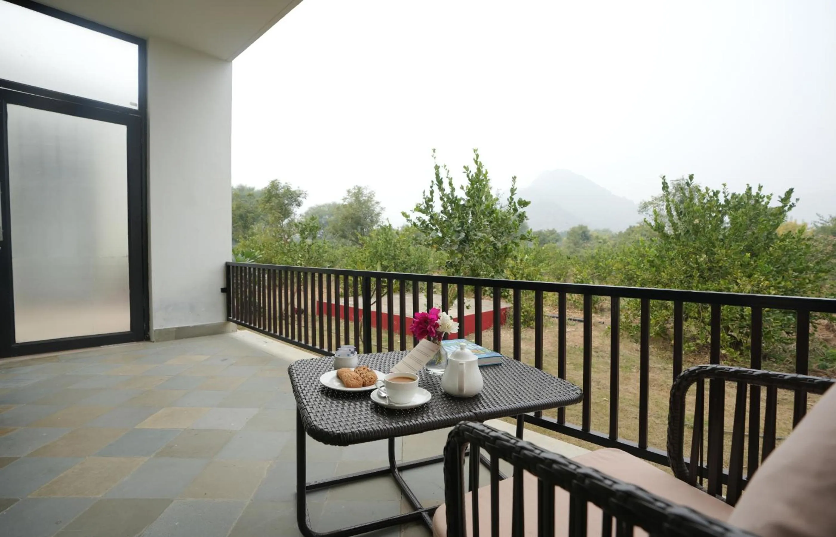 Balcony/Terrace in Guldaar Sariska - A luxury Forest Resort