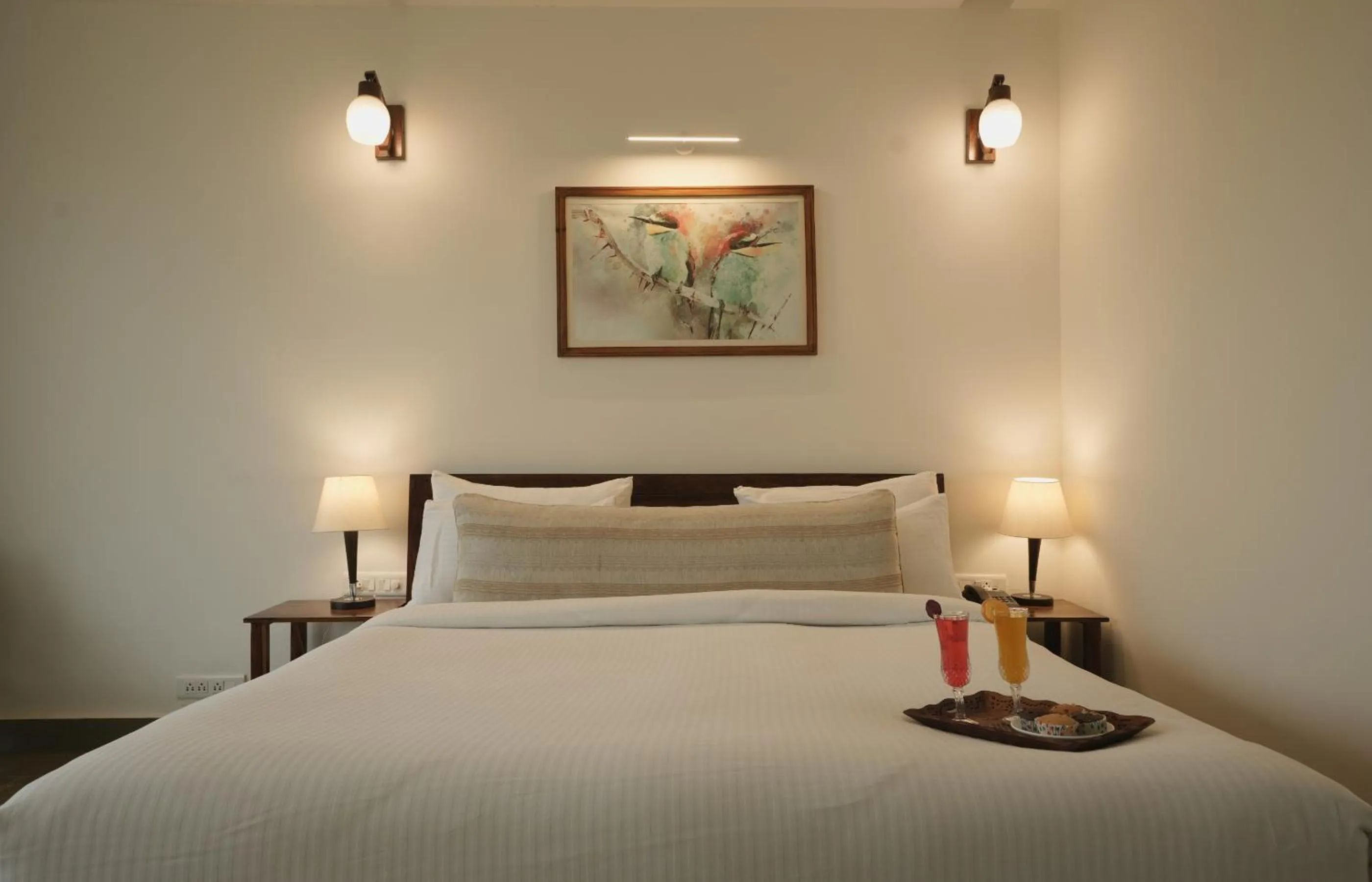 Bed in Guldaar Sariska - A luxury Forest Resort