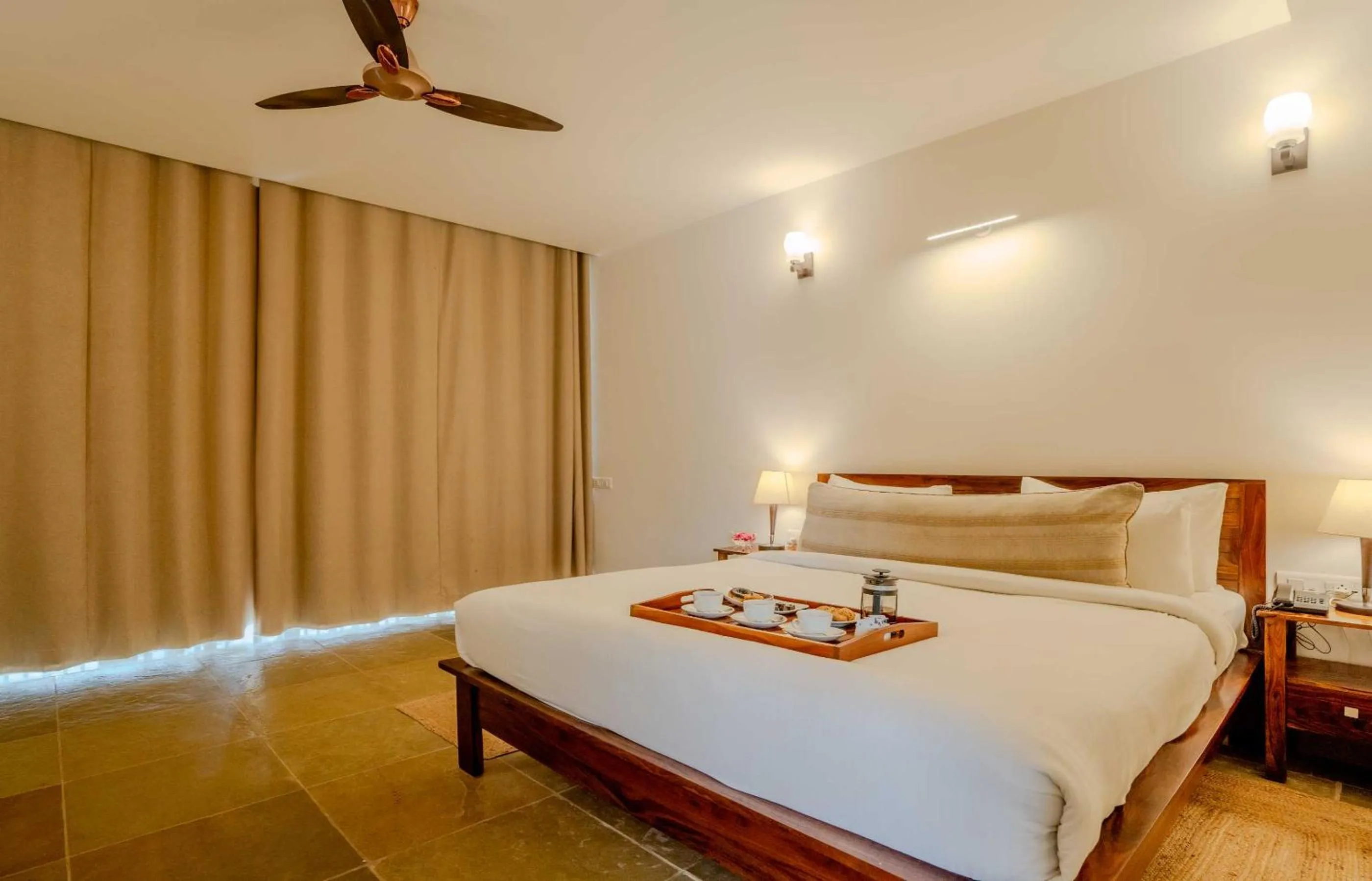Bedroom, Bed in Guldaar Sariska - A luxury Forest Resort