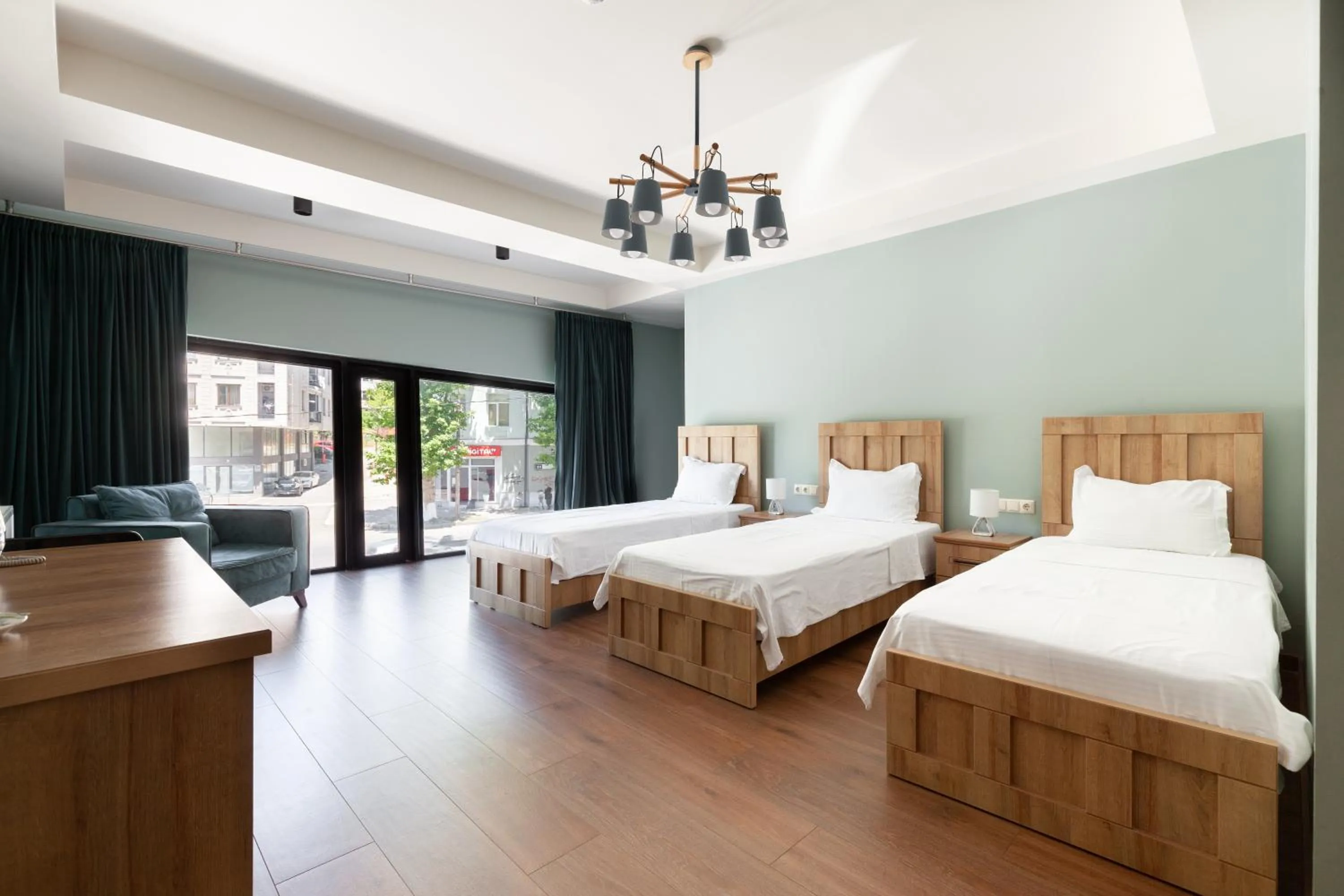 Bed in Hotel InnDigo in Kutaisi