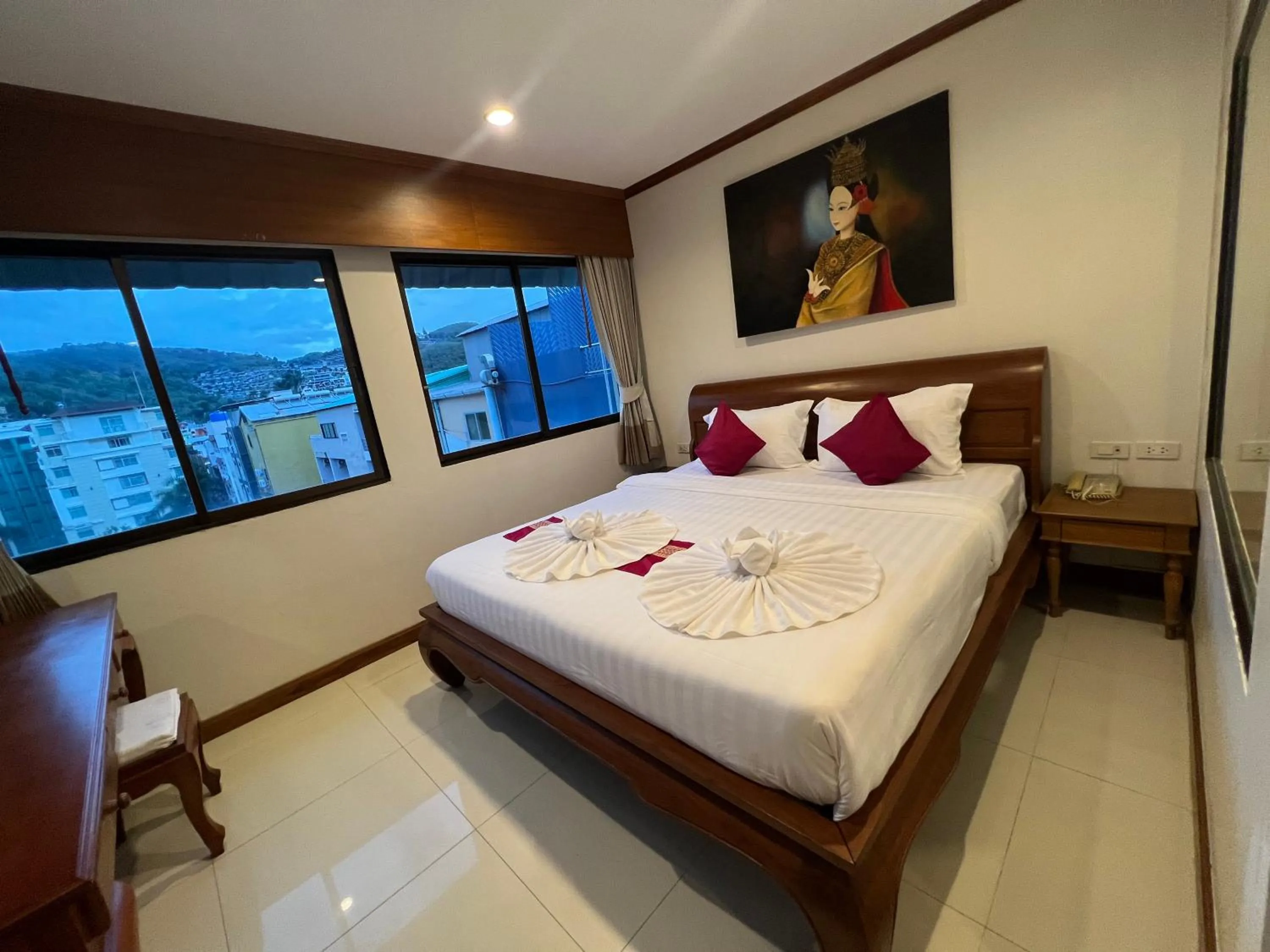 Bedroom, Bed in Patong Heaven