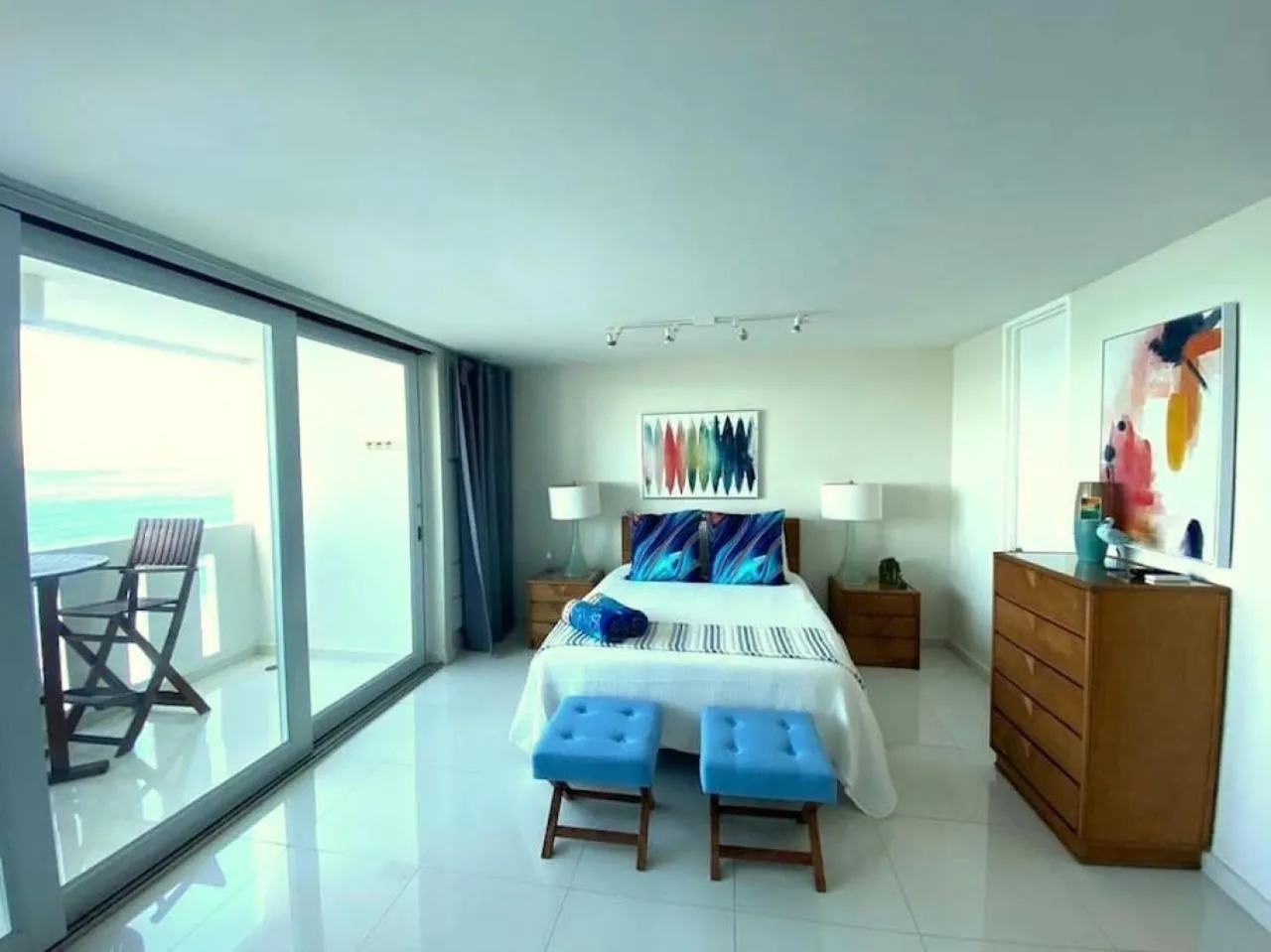 Bed in KASA Terrace Studio Breathtaking Ocean Views