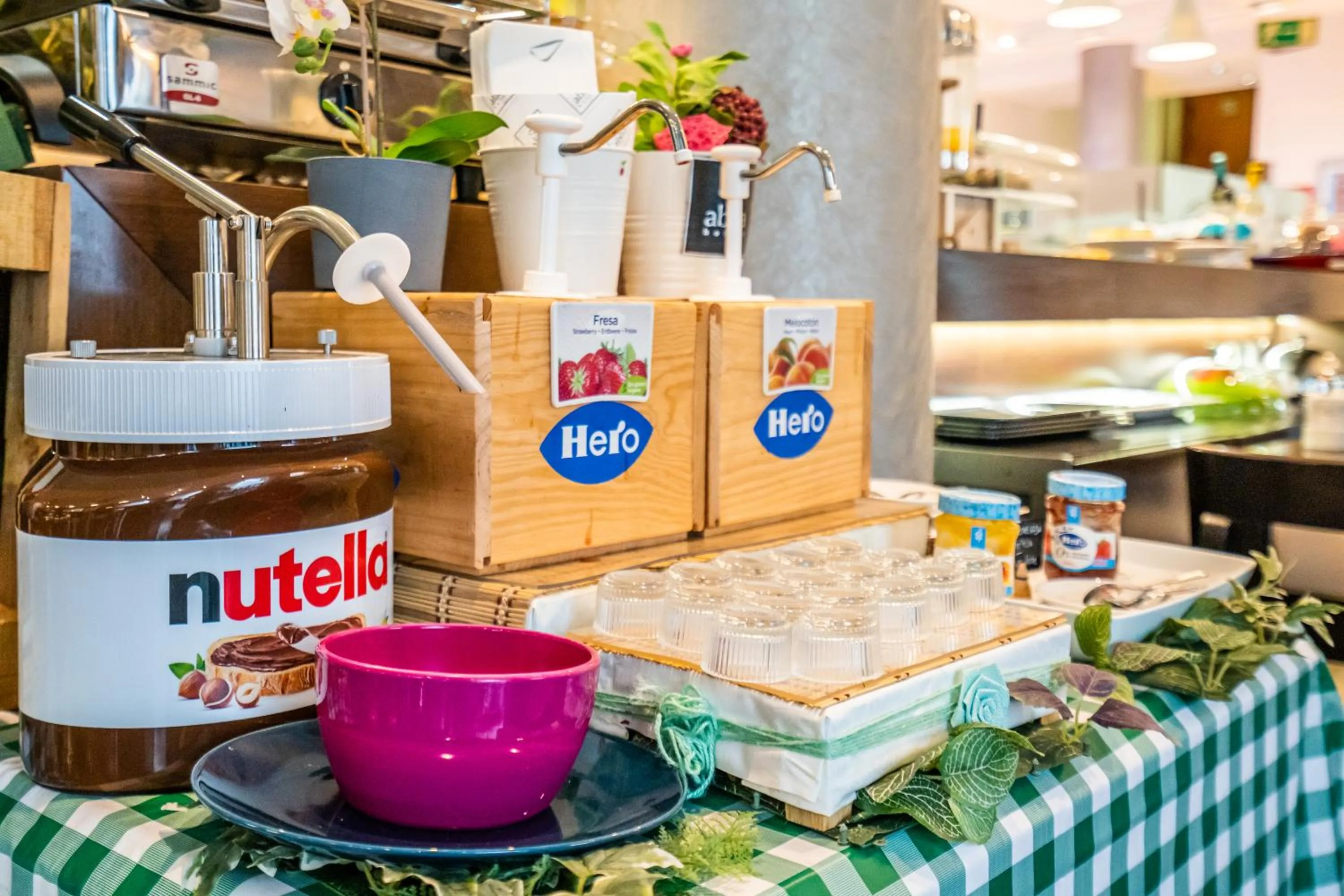 Buffet breakfast in Abba Rambla Hotel