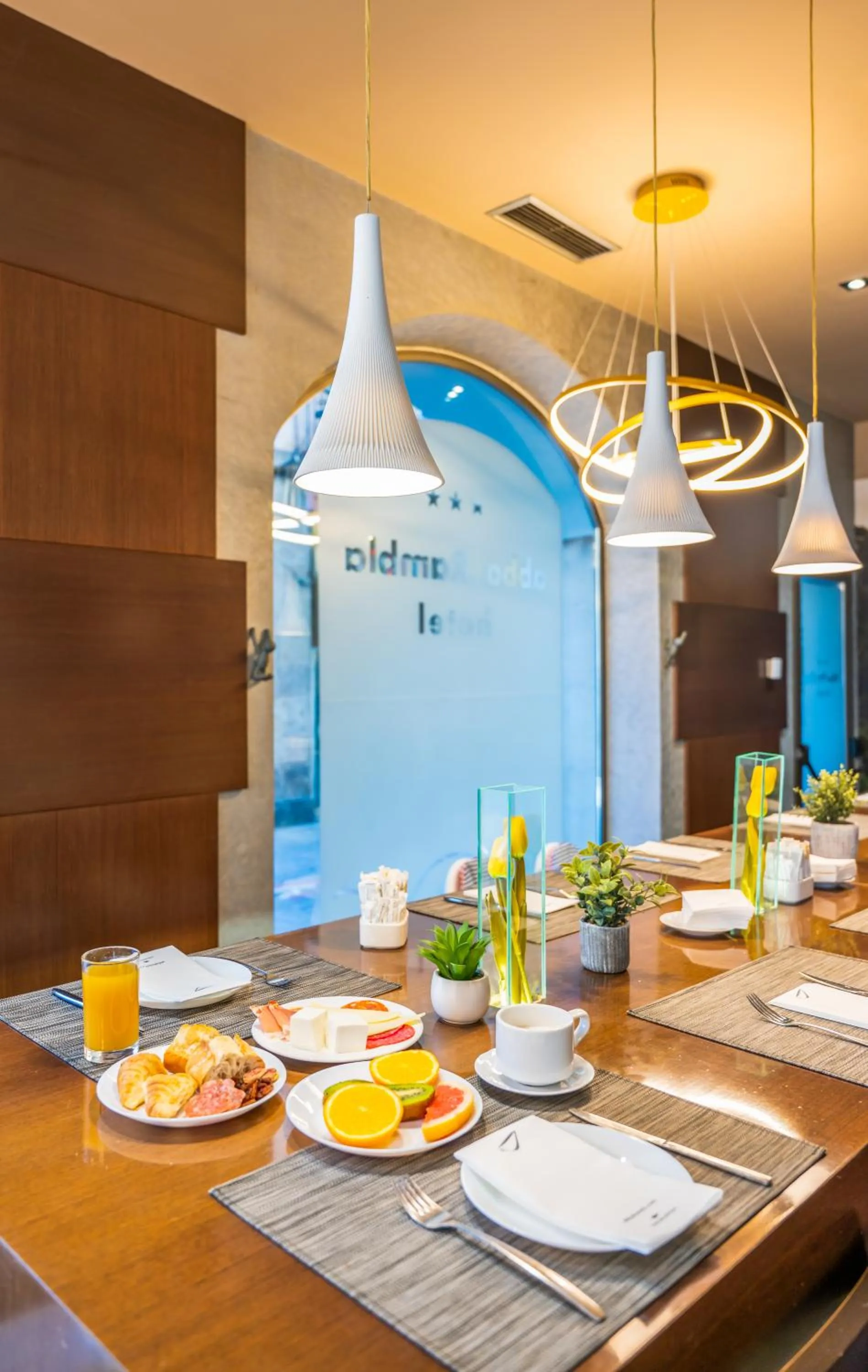 Buffet breakfast in Abba Rambla Hotel