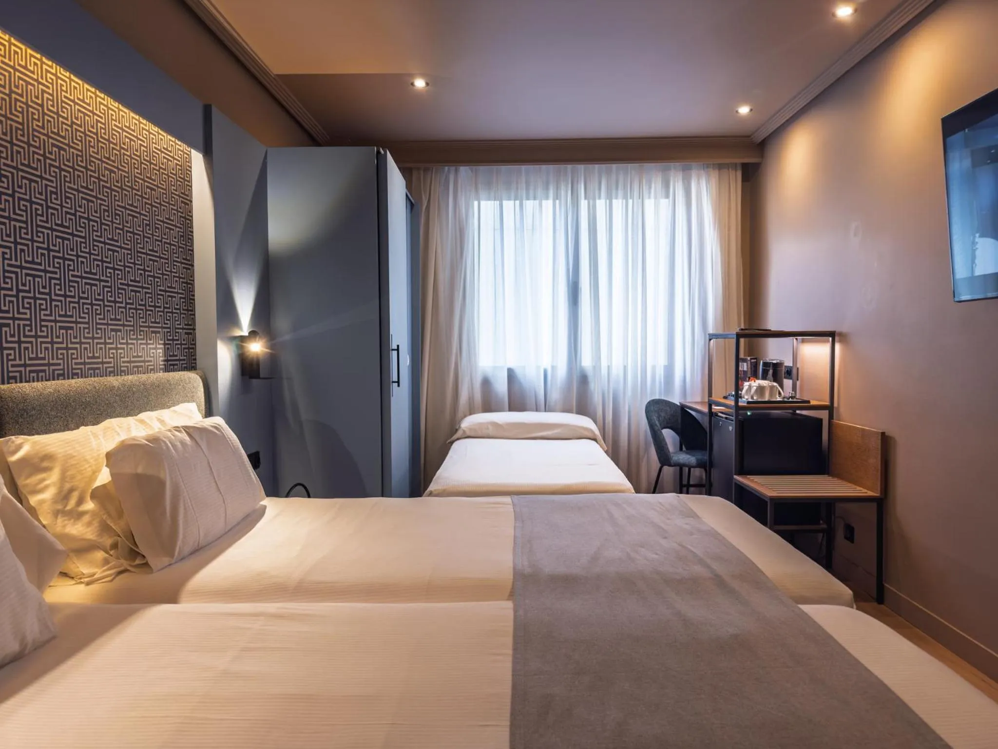 Bed in Abba Rambla Hotel