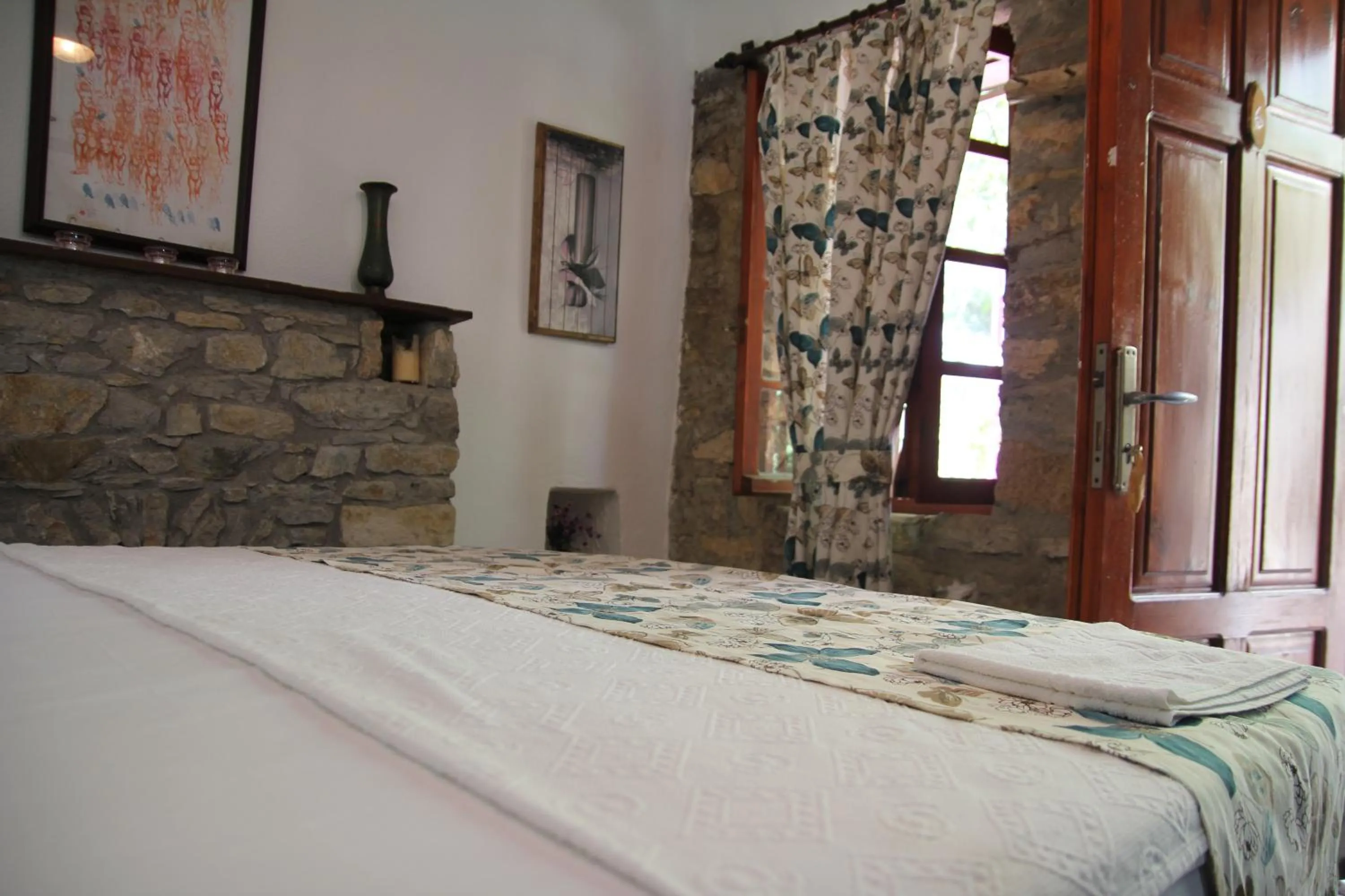 Bed in Eski Datça Pansiyon