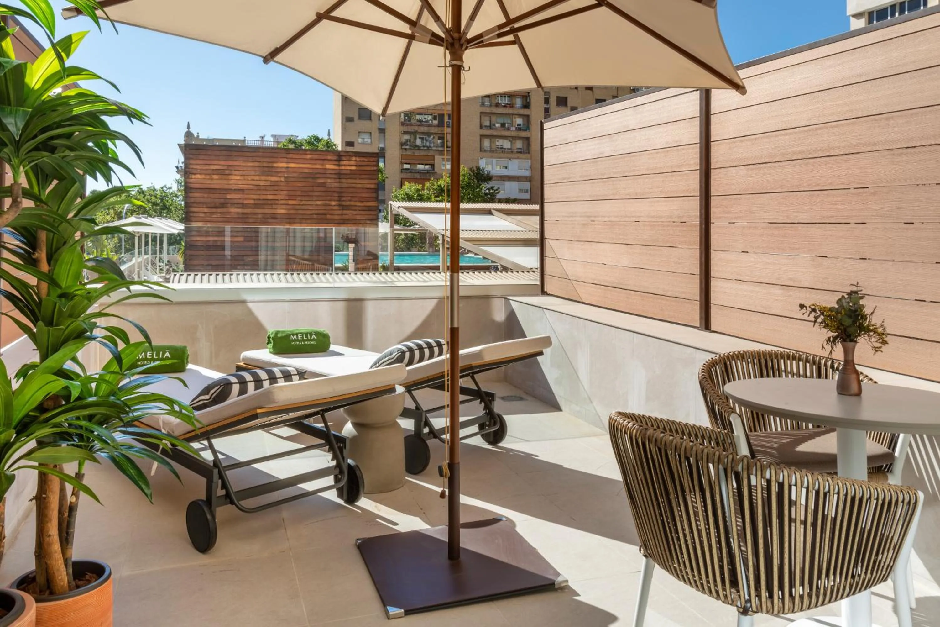 Balcony/Terrace in Melia Sevilla