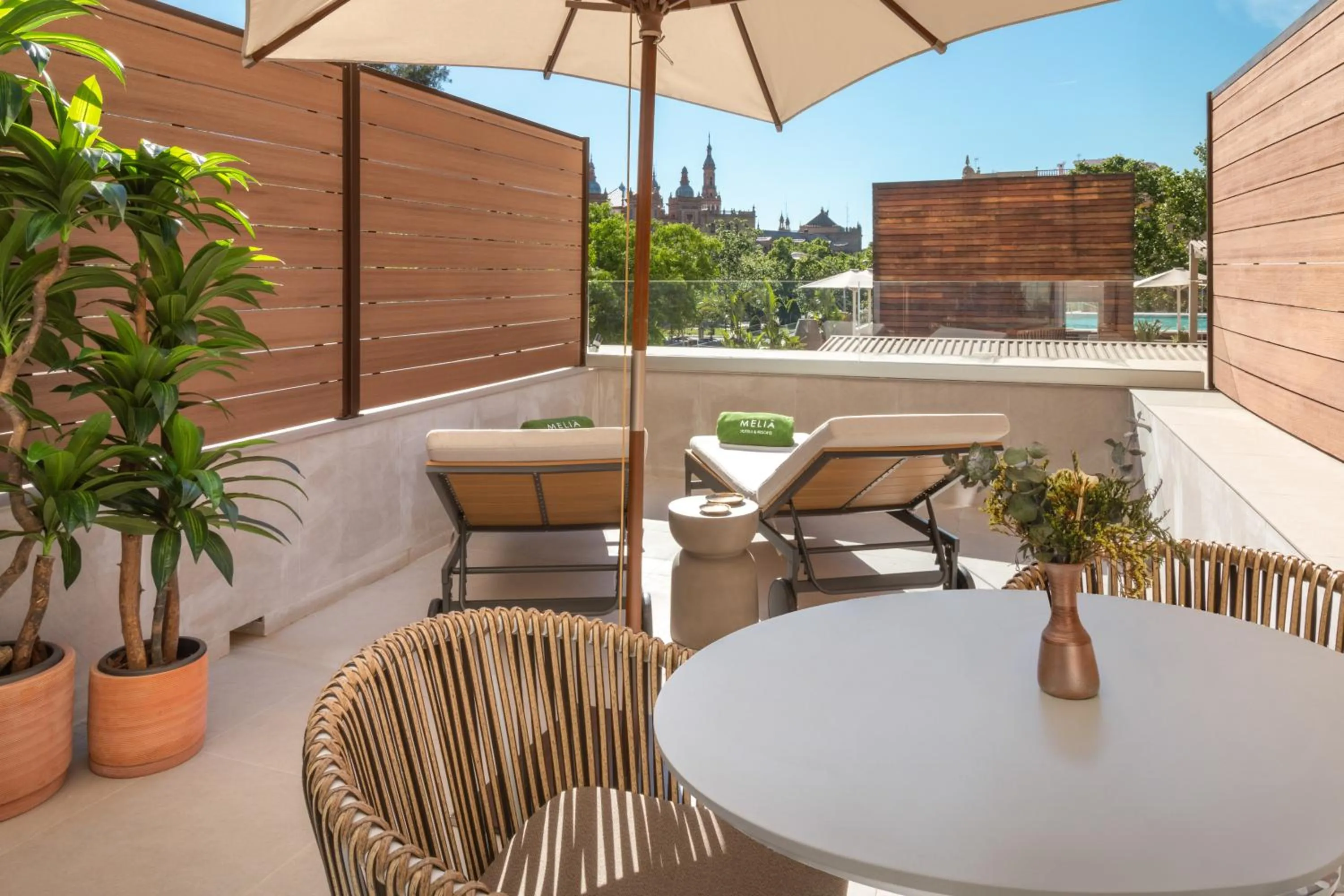 Balcony/Terrace in Melia Sevilla