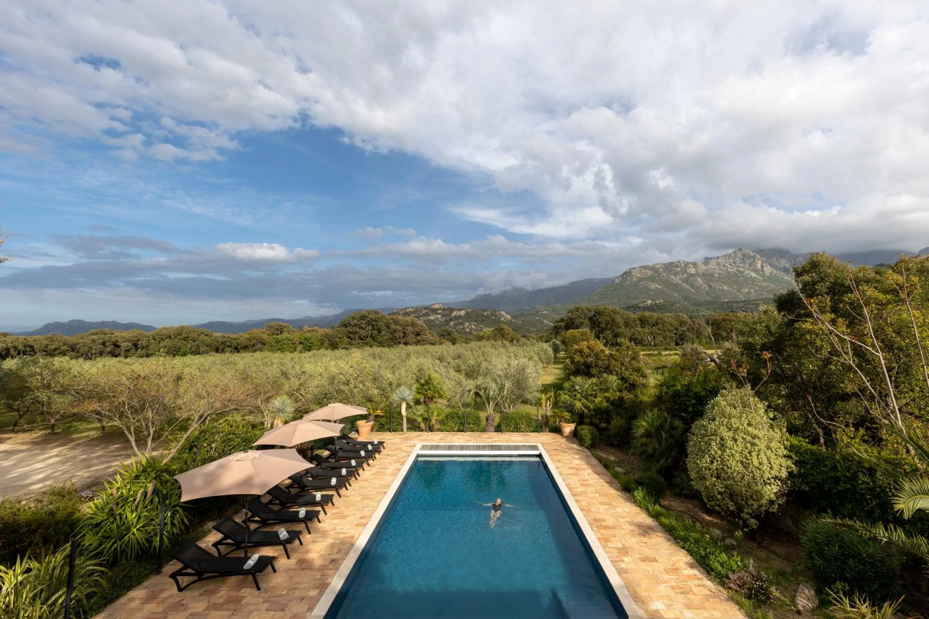 Natural landscape in Domaine du Reginu