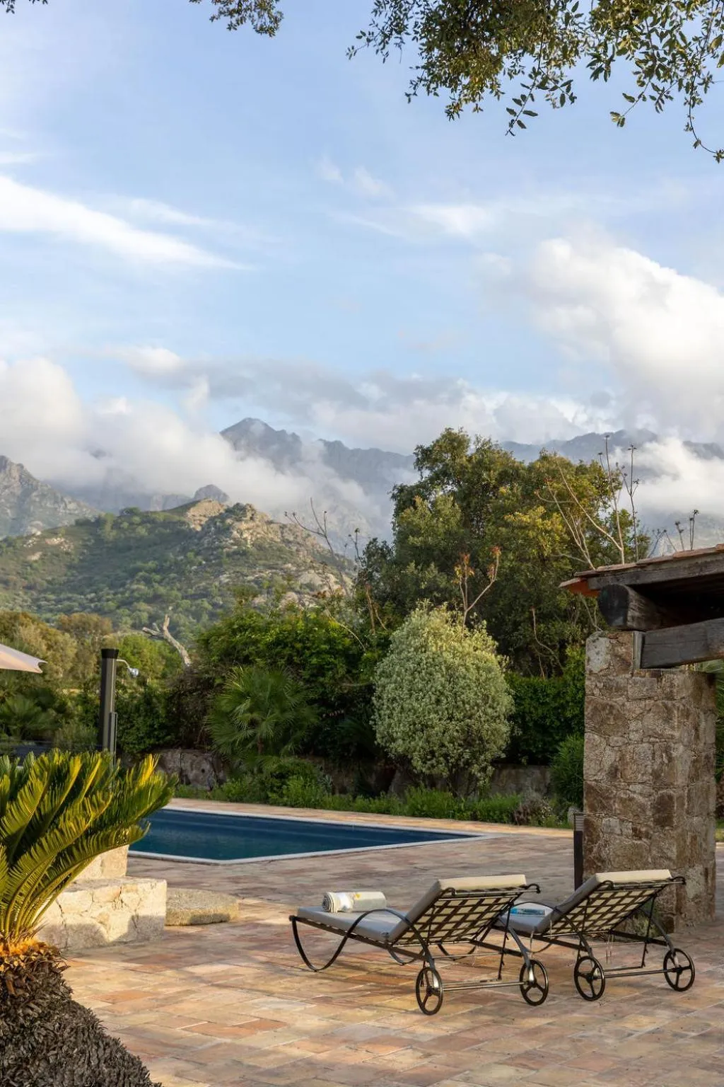 Natural landscape in Domaine du Reginu