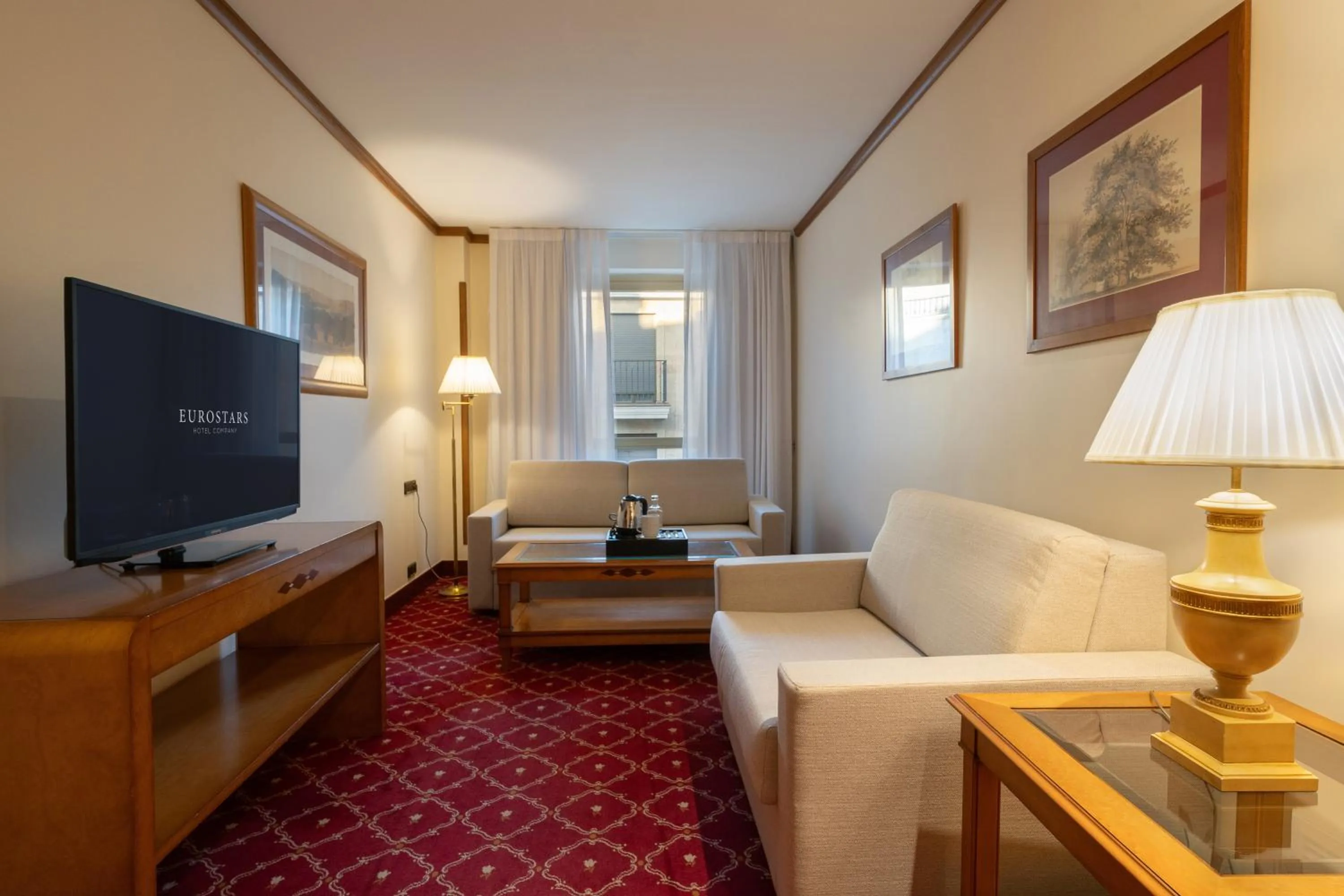 Living room in Eurostars Las Claras