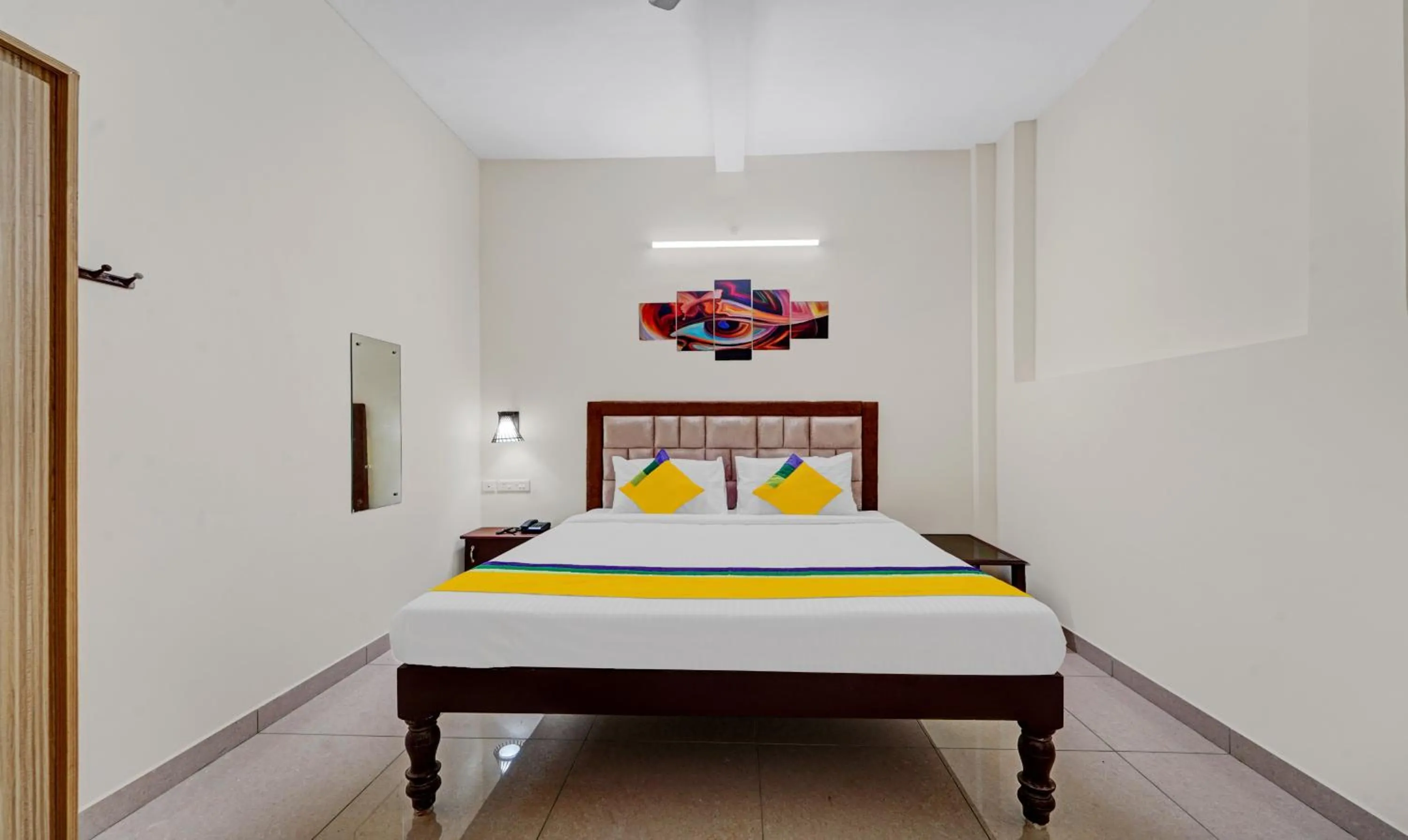 Bedroom, Bed in Itsy Hotels Green Villaa, 2 Km From Pondicherry Railway Station