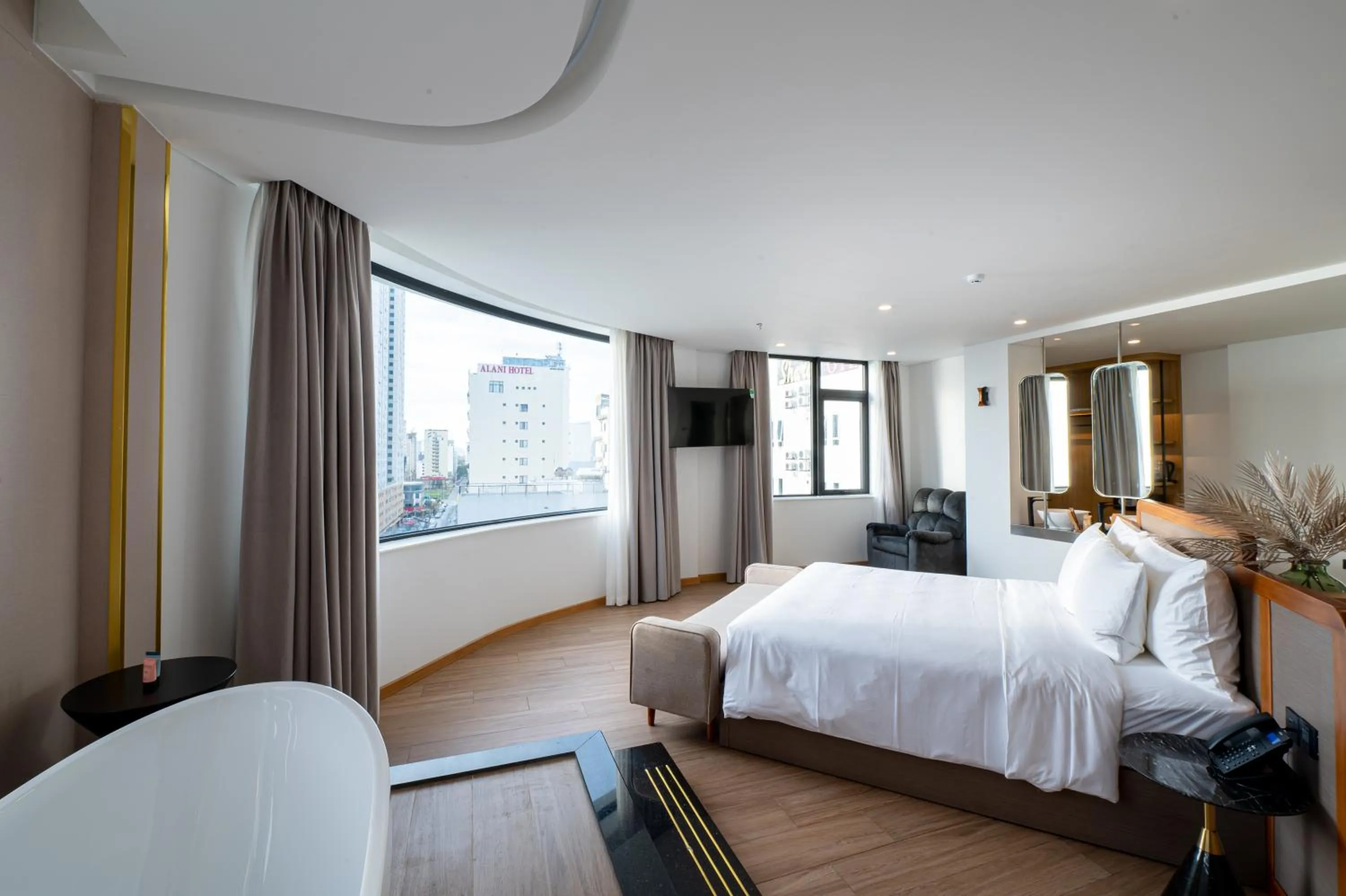 Bed in PĀMA Boutique Hotel & Bistro