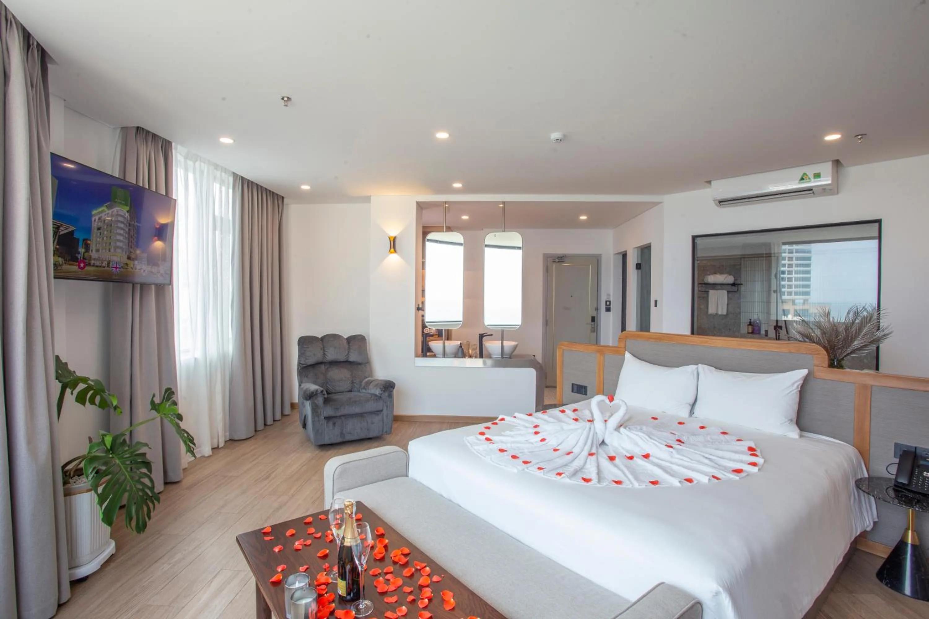 Bed in PĀMA Boutique Hotel & Bistro