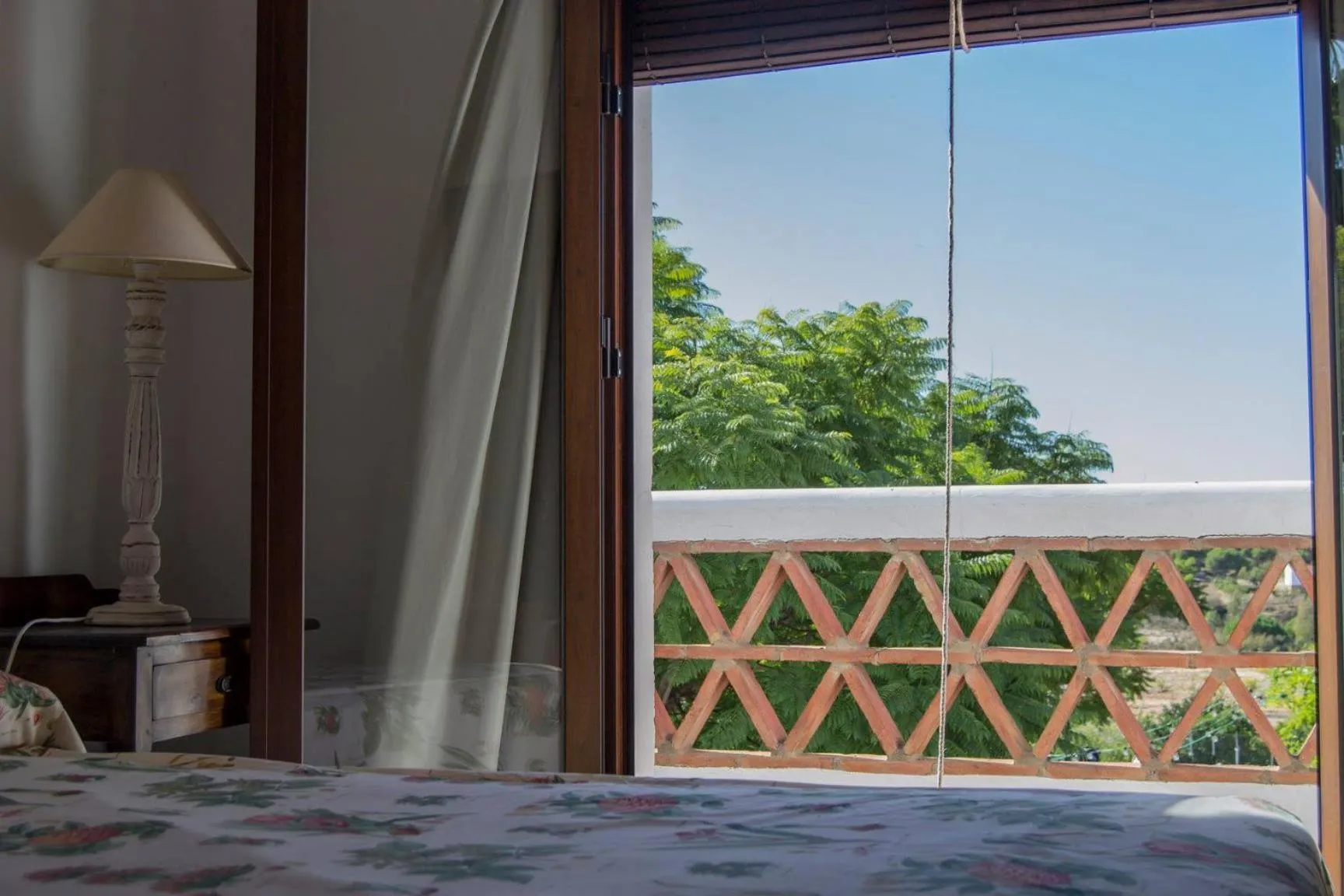 Garden view, Bed in Hotel Valsequillo