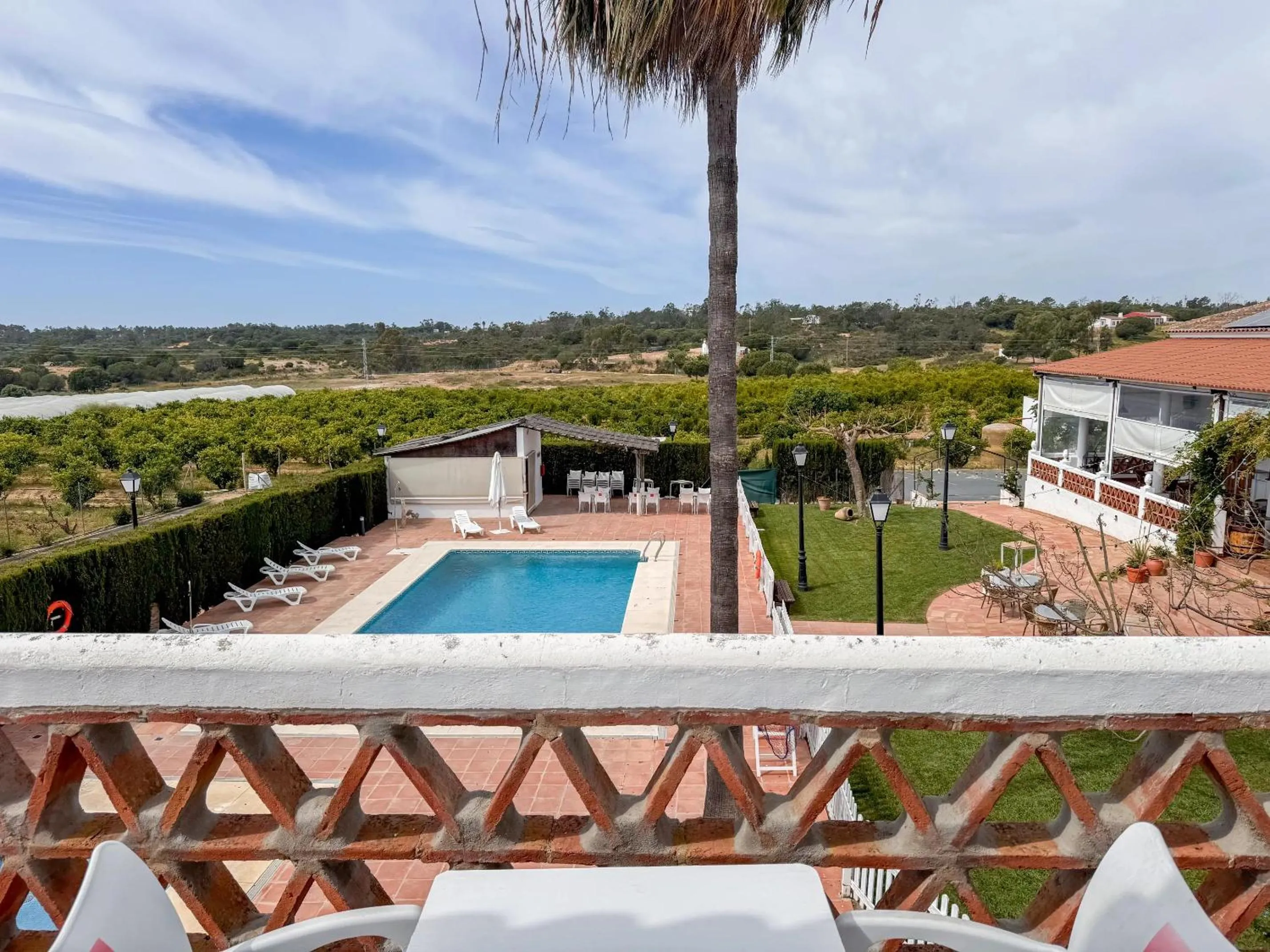 Pool view in Hotel Valsequillo