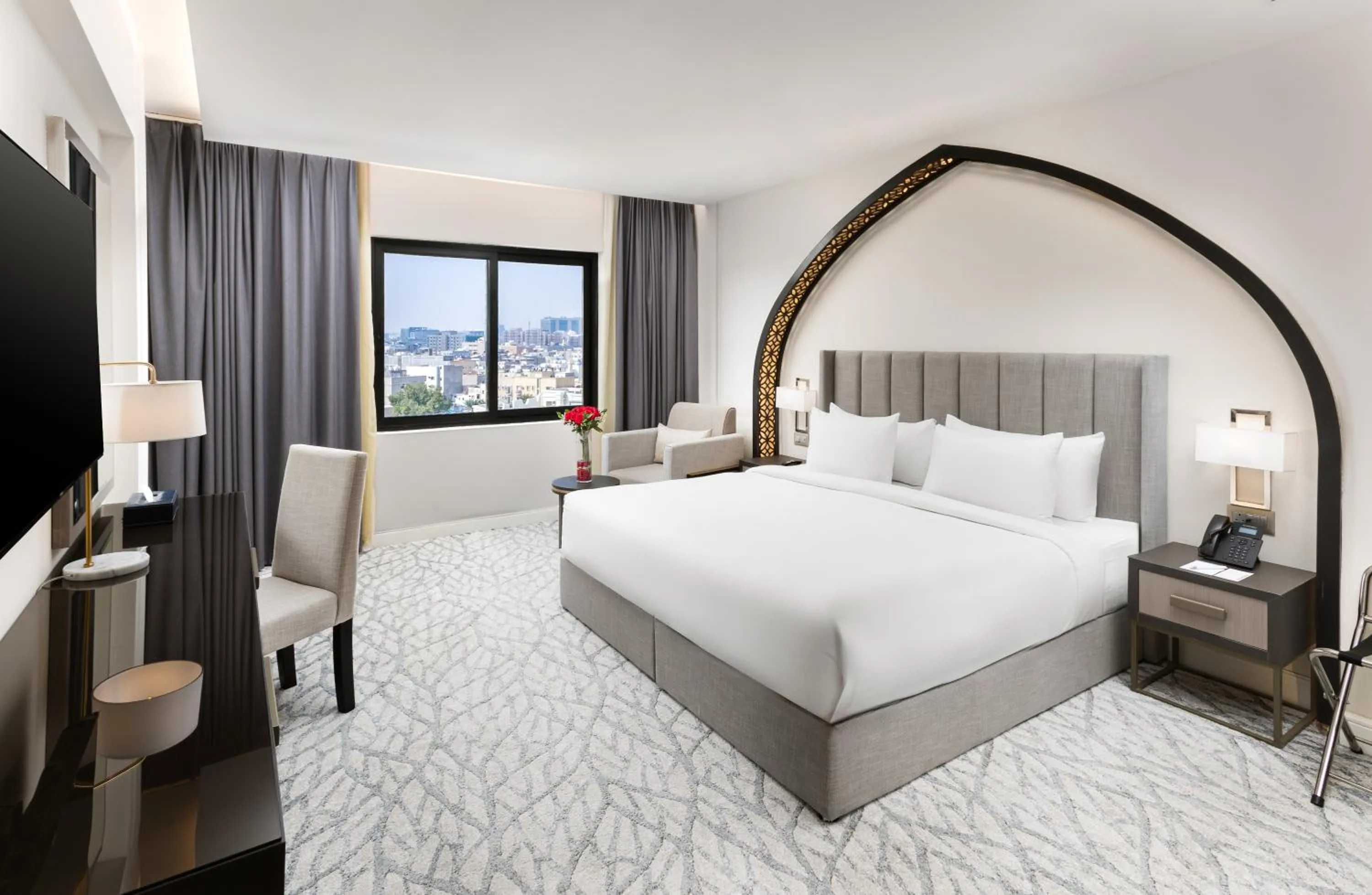 View (from property/room), Bed in The Address Residence