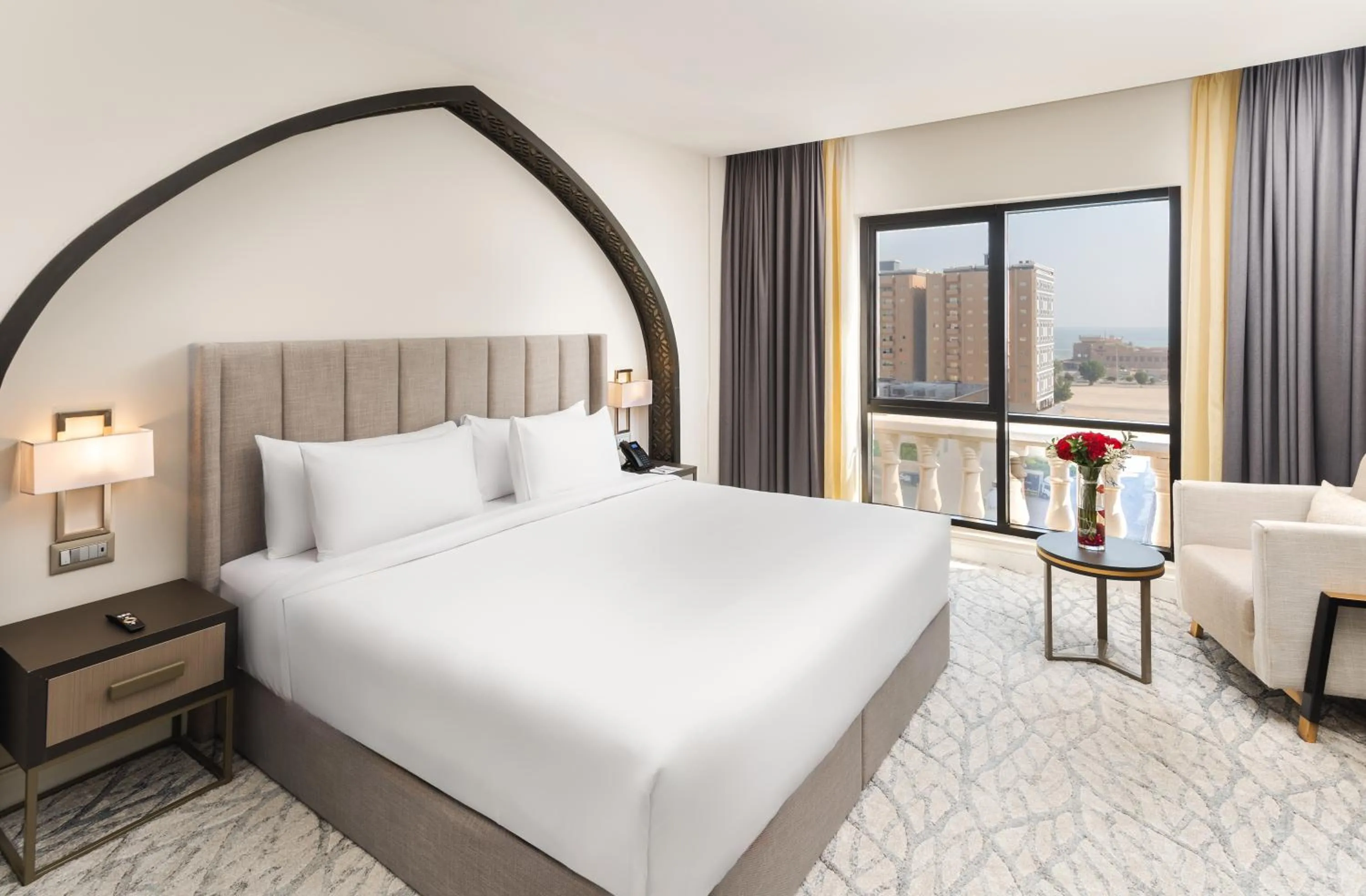 View (from property/room), Bed in The Address Residence