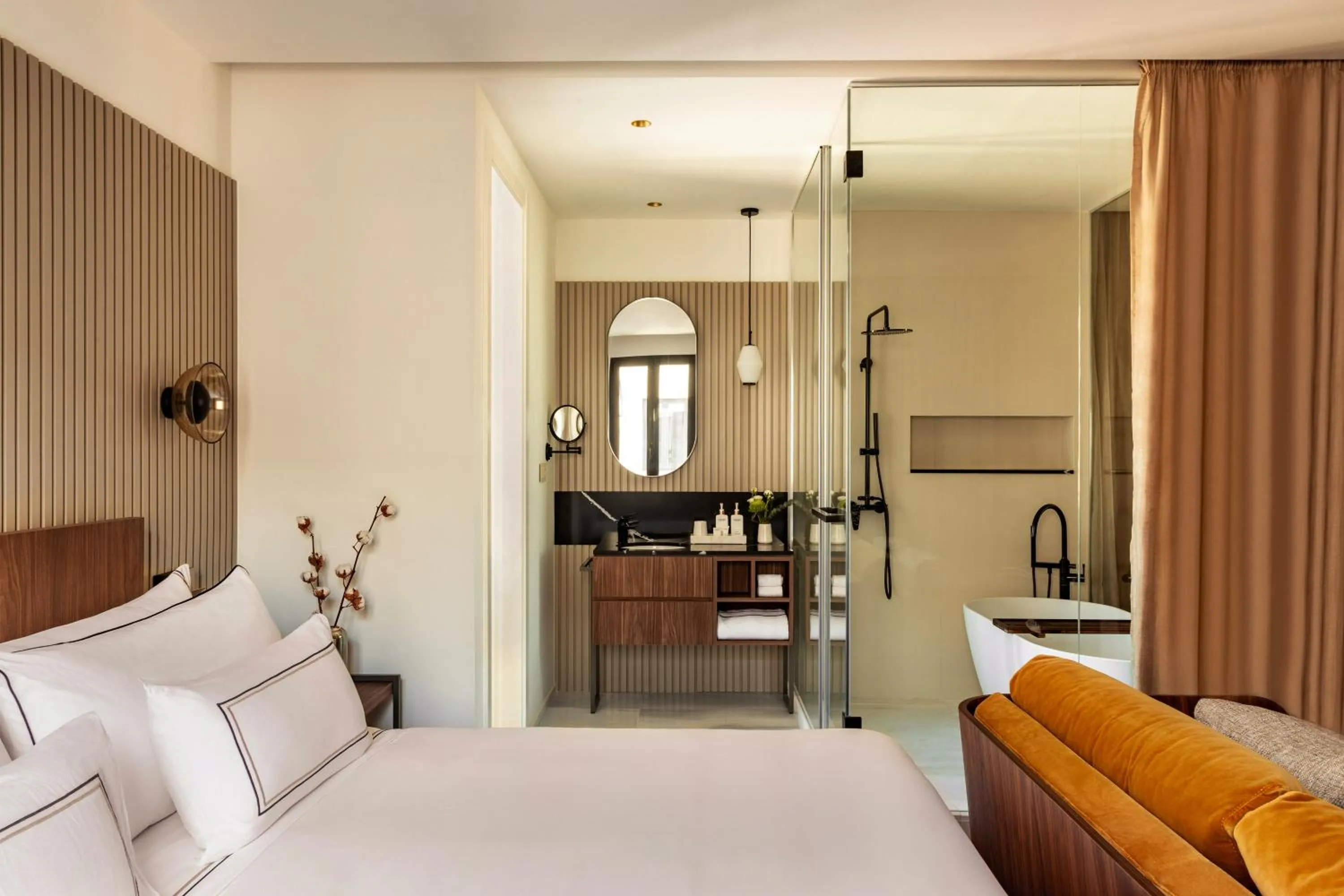 Bedroom, Bed in Casa de las Artes, member of Meliá Collection