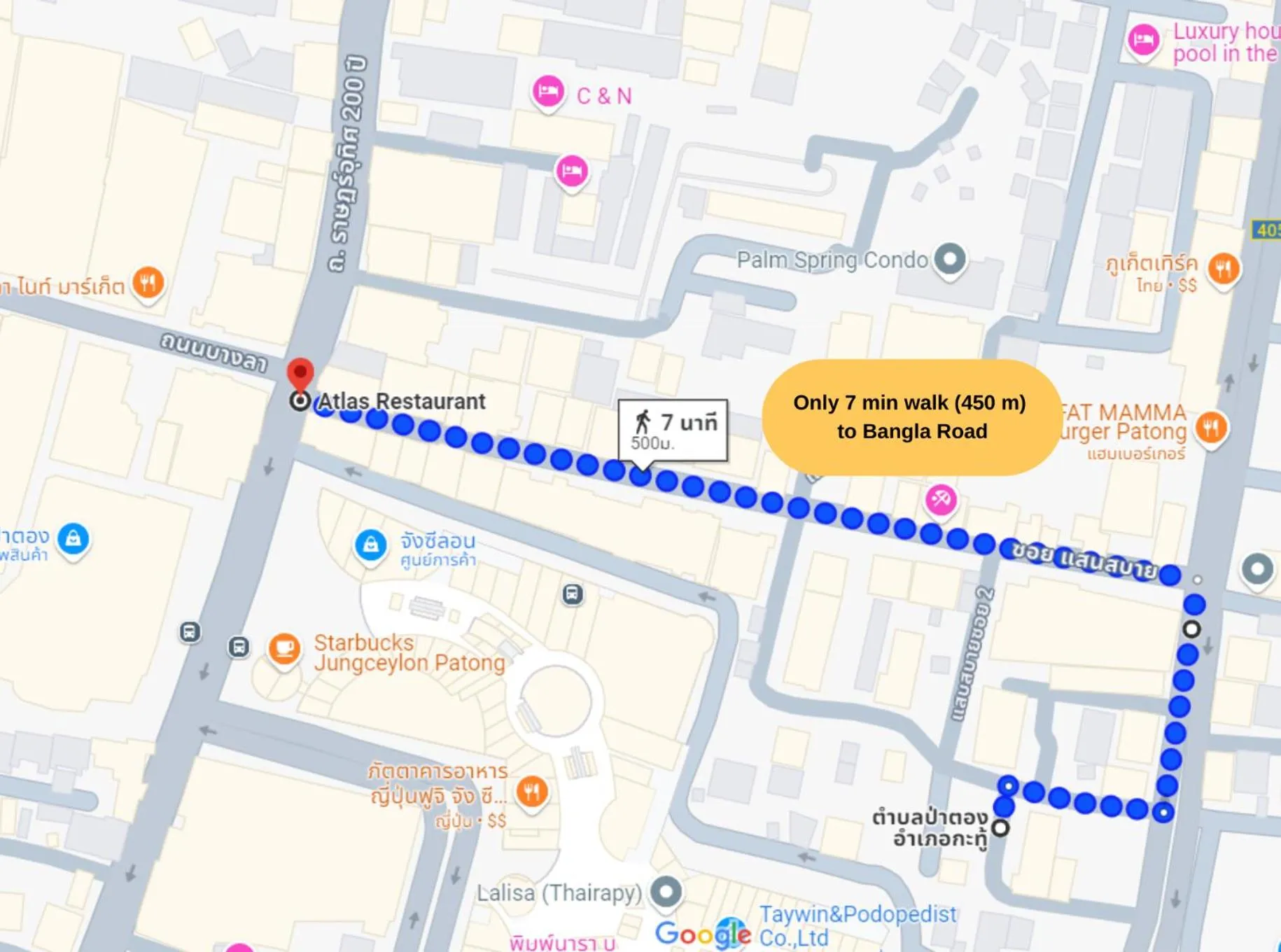 Location in 77 Patong Hotel & Spa