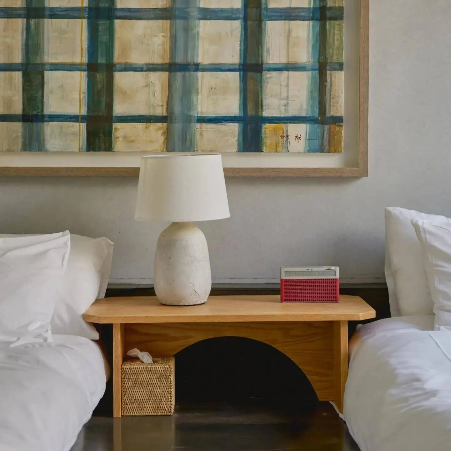 Bed in Scenery after Rain