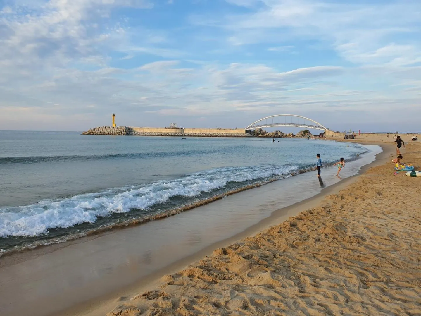 Beach in Scenery after Rain