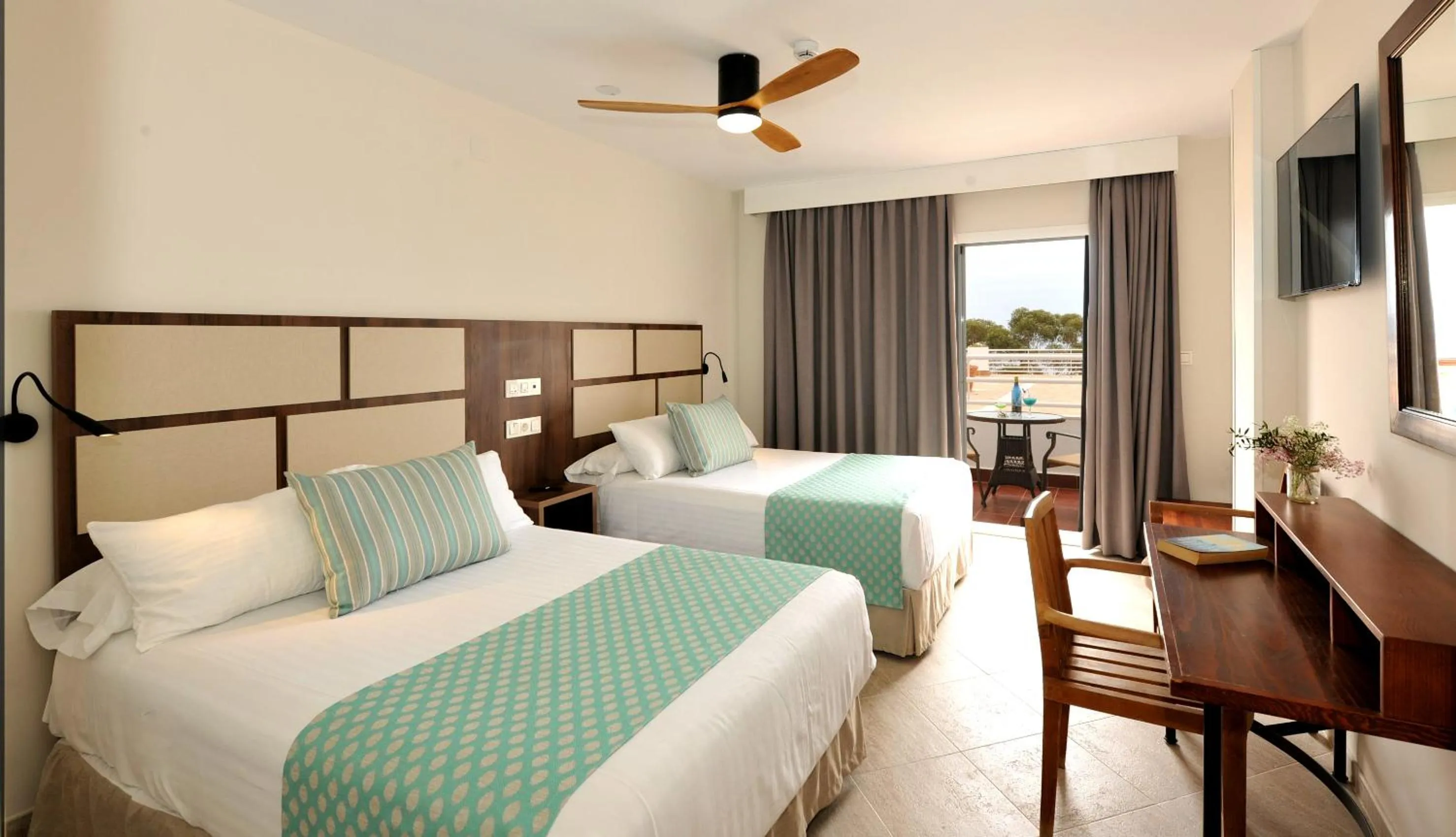 Bed in Hotel Salobreña Suites