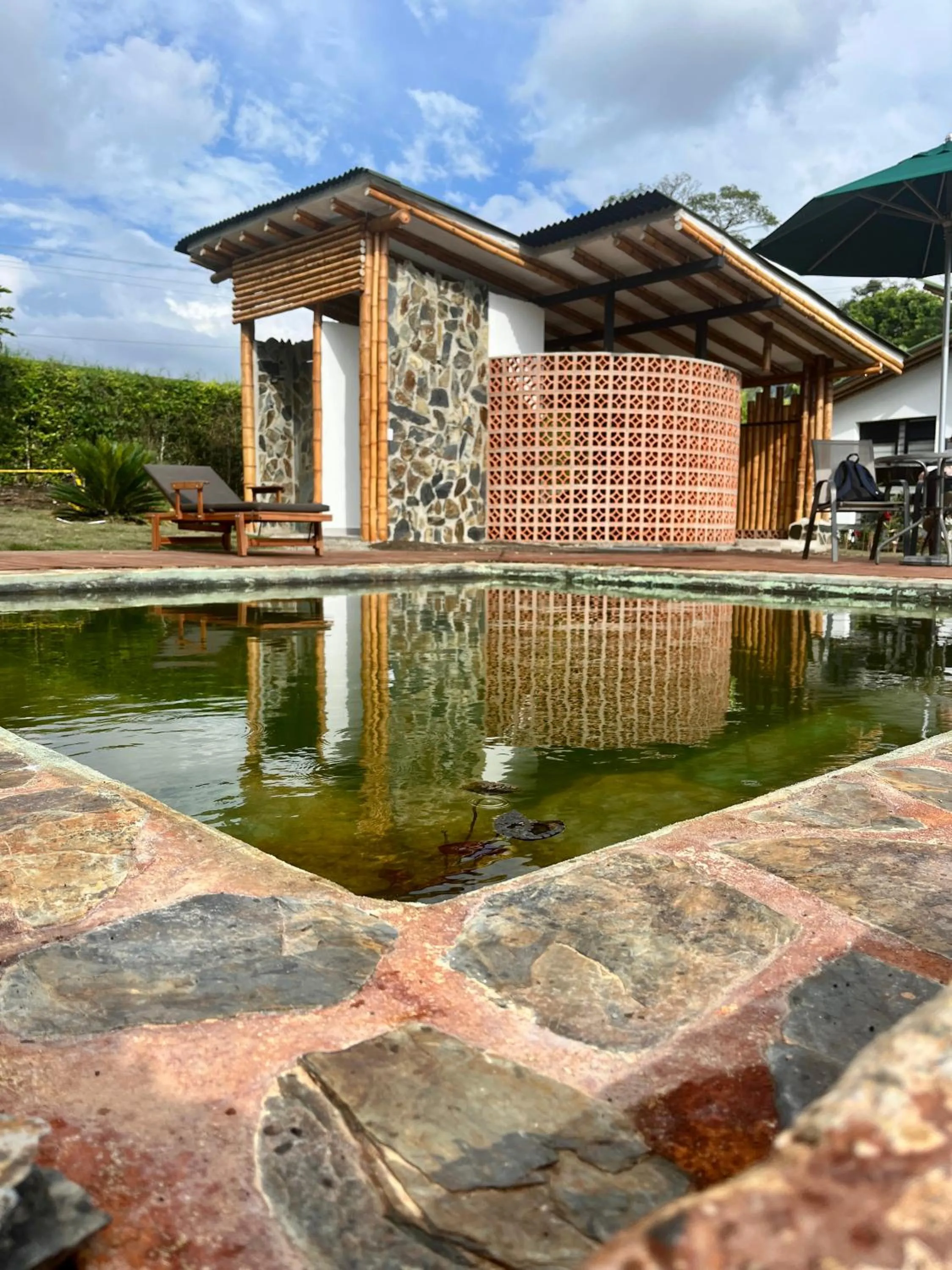 Swimming pool in Ecohotel Alma