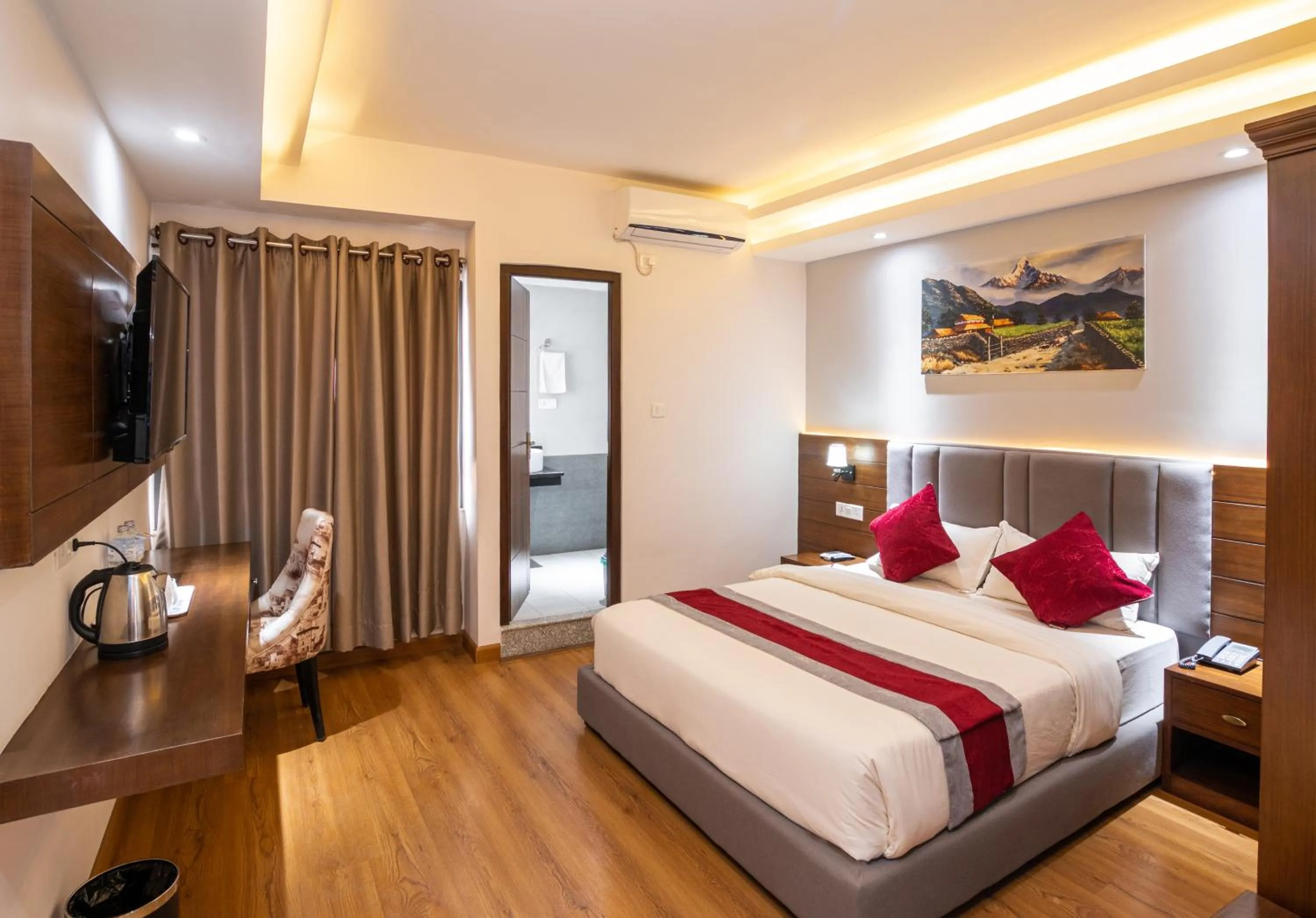 Photo of the whole room, Bed in Hotel Ama-La, Thamel, Kathmandu