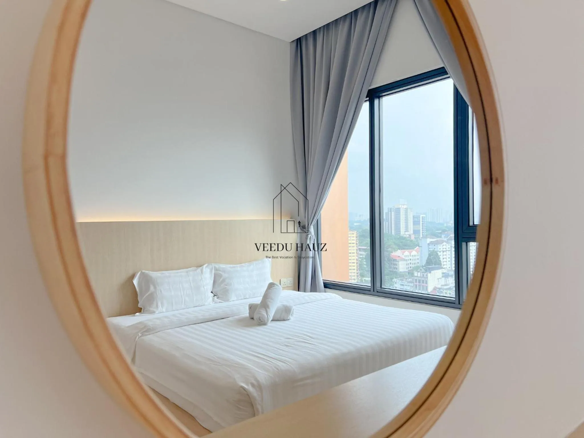 Bedroom, Bed in Lucentia Residences BBCC at Lalaport Kuala Lumpur by Veedu Hauz