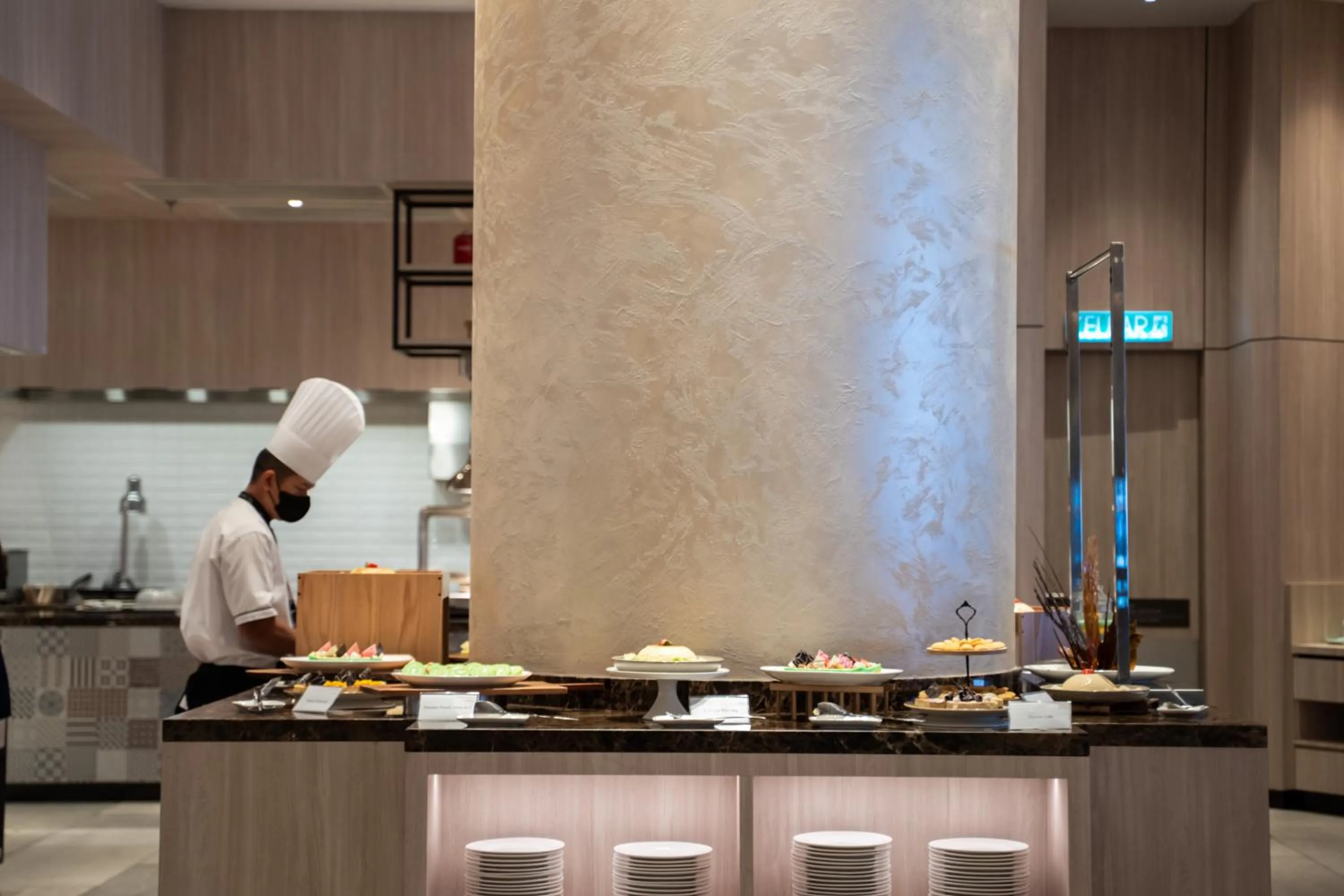 Buffet breakfast in Courtyard by Marriott Setia Alam